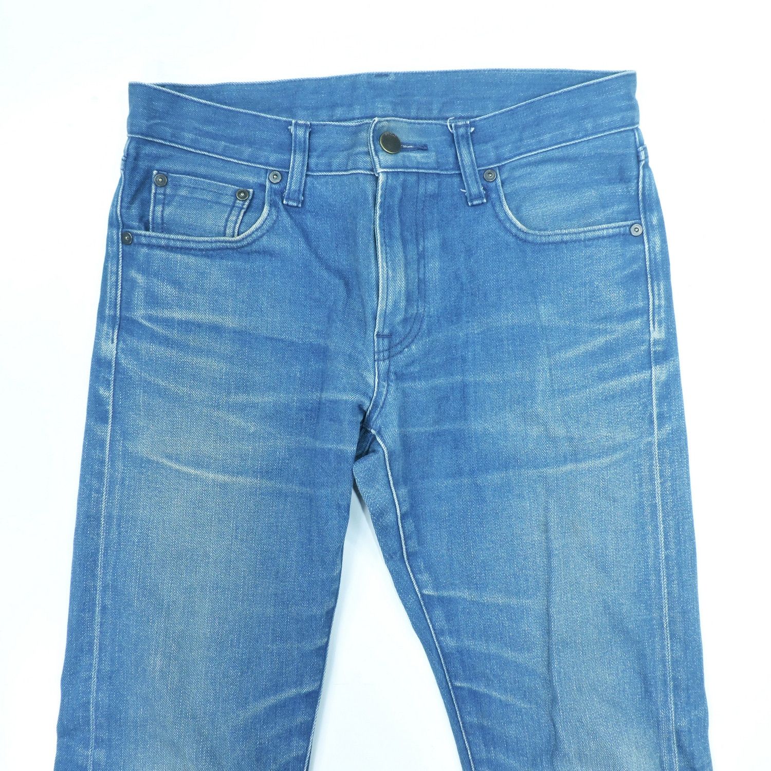Kaihara Denim UNIQLO BY KAIHARA SLIM STRAIGHT LOW SELVEDGE DENIM Size US 29 - 4 Thumbnail