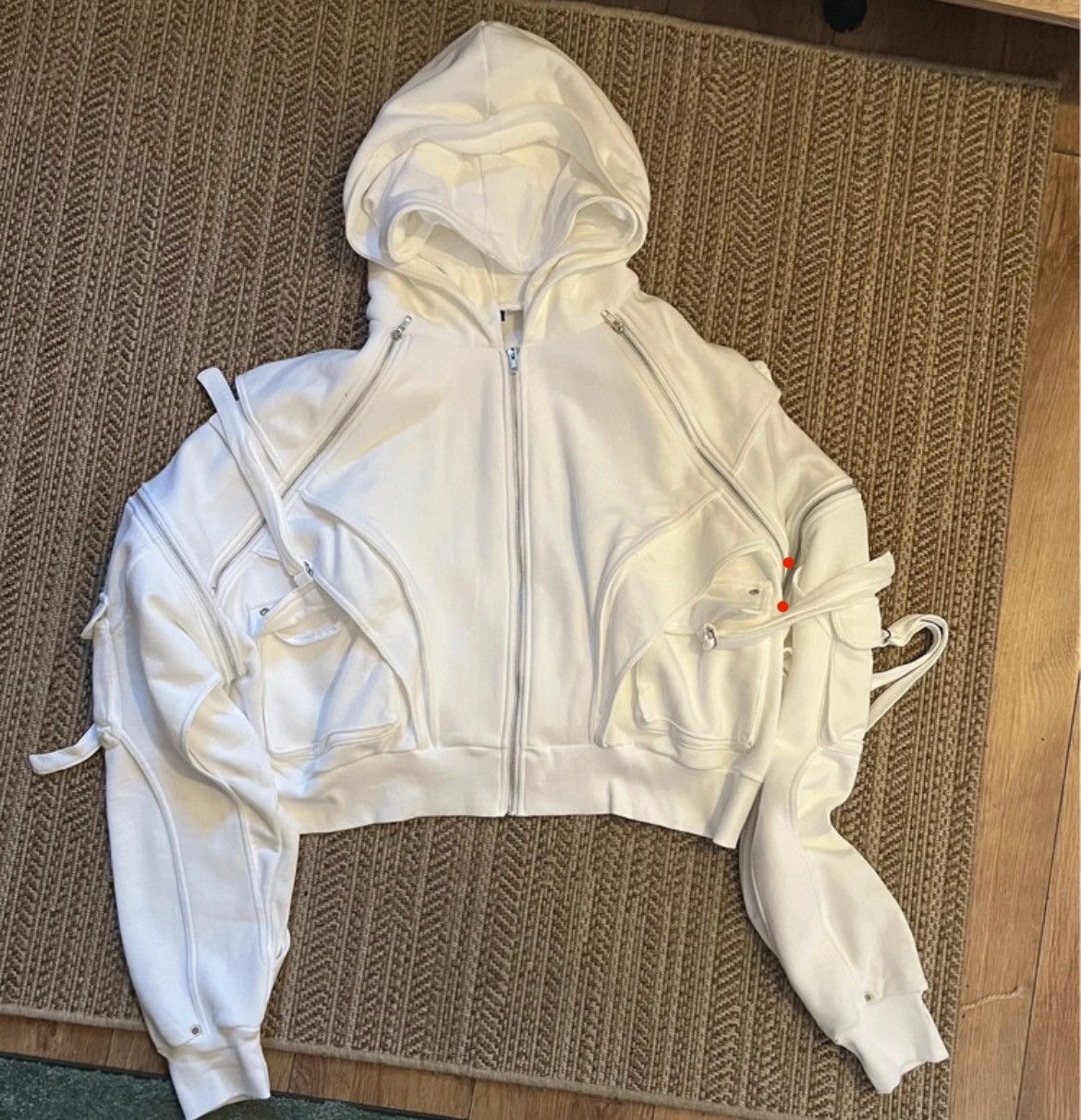 Other Slovakian Dreams White Cargo Hoodie Size US M / EU 48-50 / 2 - 4 Thumbnail