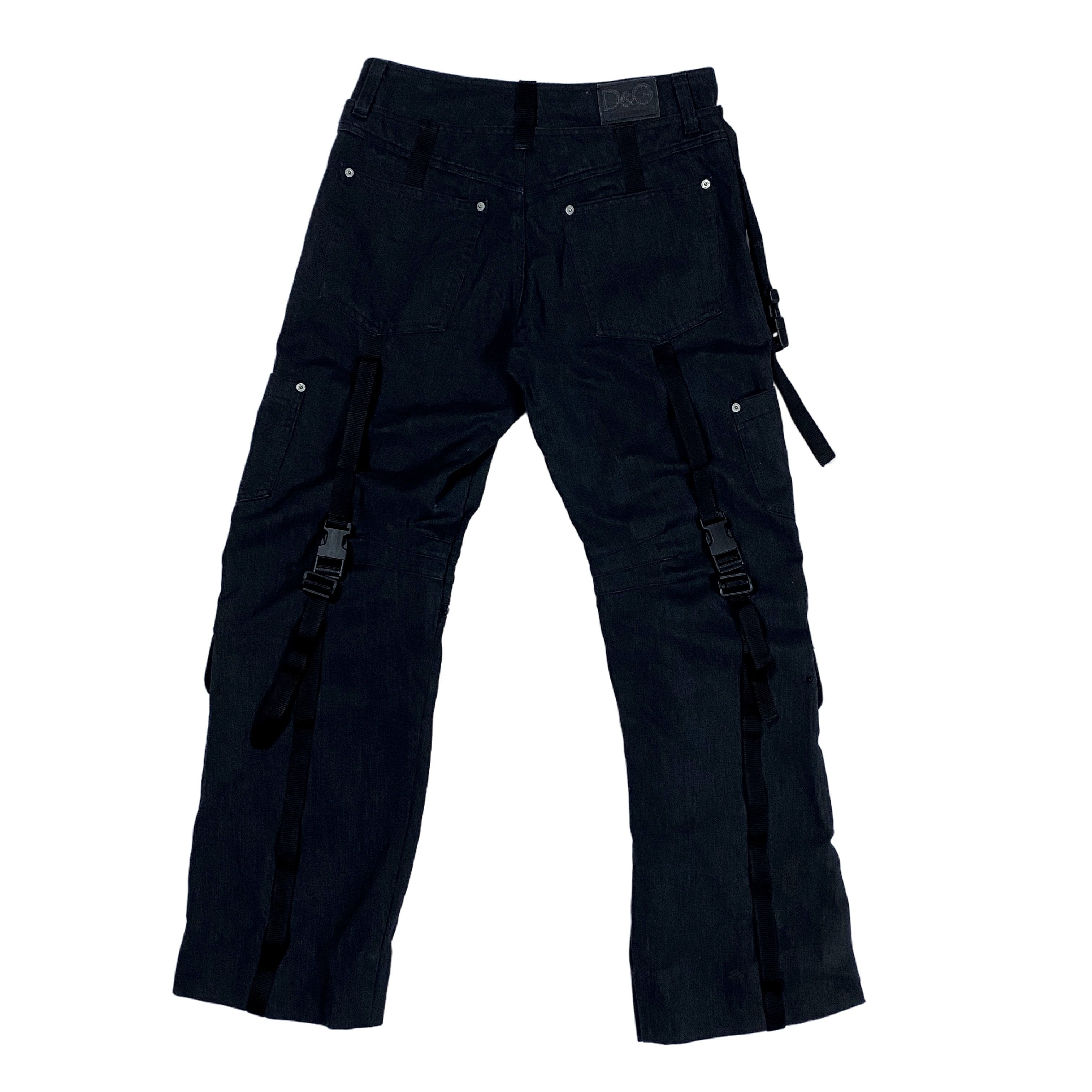 Dolce & Gabbana Archive Dolce & Gabbana Bondage Cargo Denim Pants 
