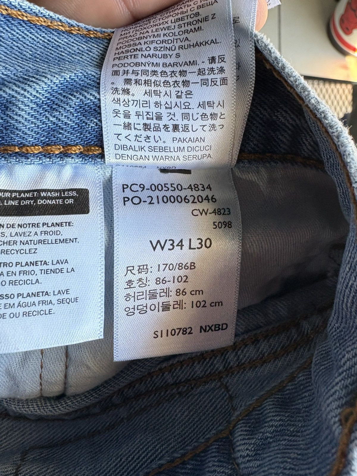 Levi's Vintage Levis Jeans Mens 34x30 Blue Faded Relaxed 550 Pants Size US 34 / EU 50 - 5 Thumbnail