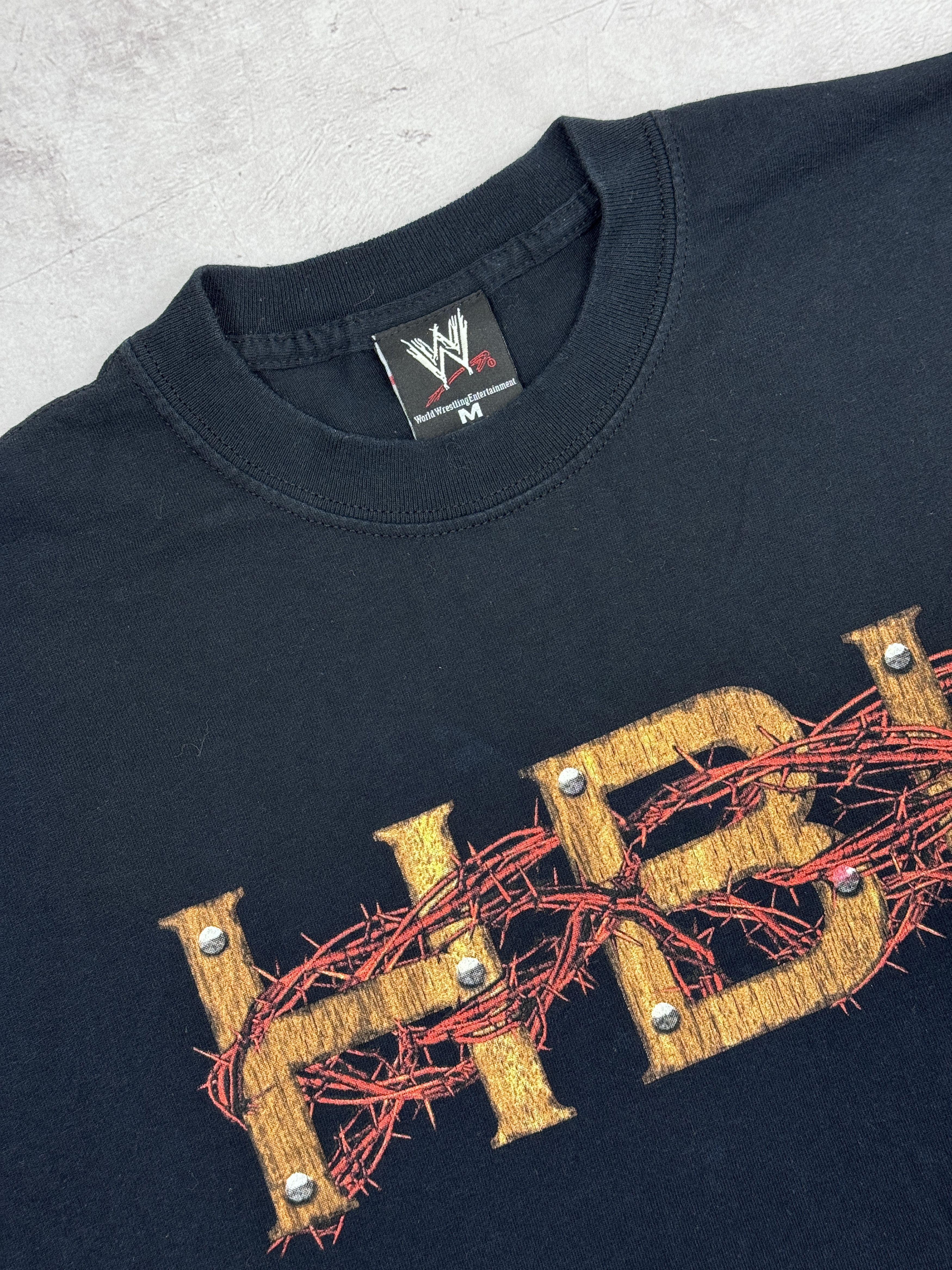Vintage 2005 Shawn Michael HBK T-Shirt WWE / WWF Double Print Size US M / EU 48-50 / 2 - 8 Thumbnail
