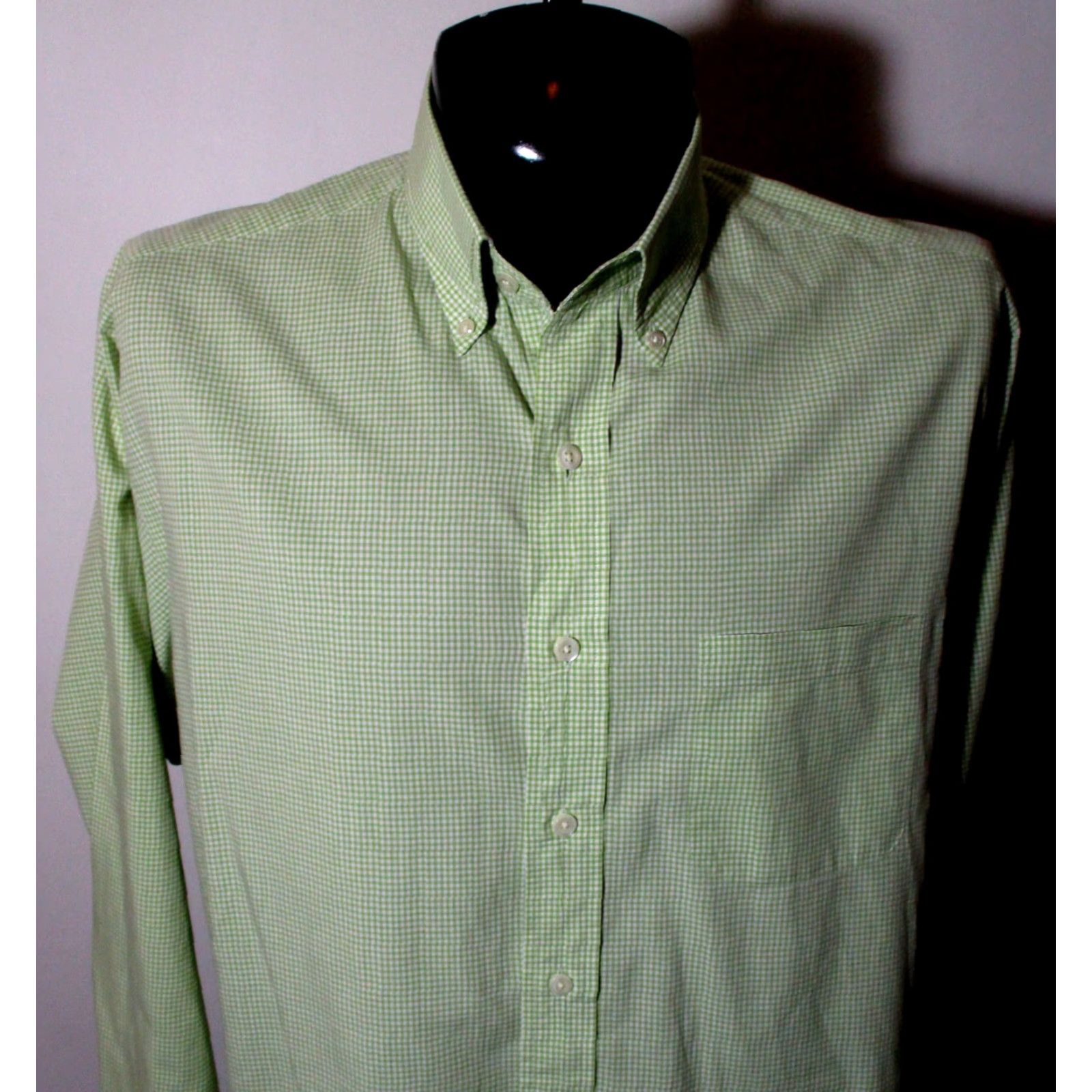Brooks Brothers BROOKS BROTHERS Green Checkered Long Sleeve Shirt L Men Button-Up Shirt Size US L / EU 52-54 / 3 - 3 Thumbnail