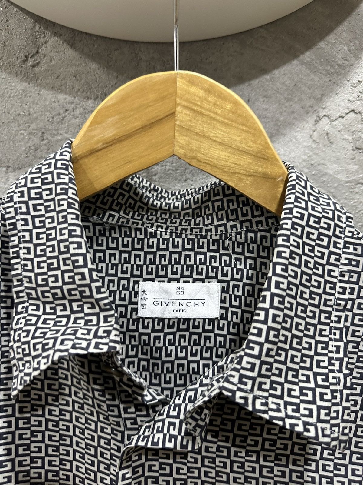 Givenchy Made in Italy Monogram Silk Button Shirt - Tops 