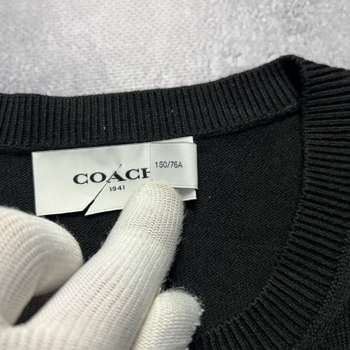 Coach × Designer Coach Black Cardigan Sweater Luxury Designer Size XXS / US 00 / IT 34 - 4 Thumbnail
