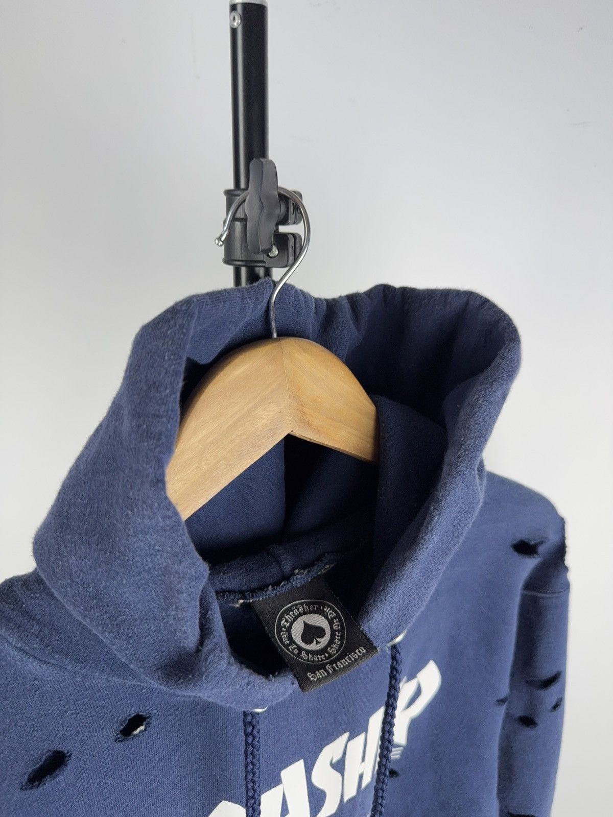 Thrasher 00s Faded Distressed THRASHER SK8 Rap Hoodie Size US S / EU 44-46 / 1 - 8 Thumbnail