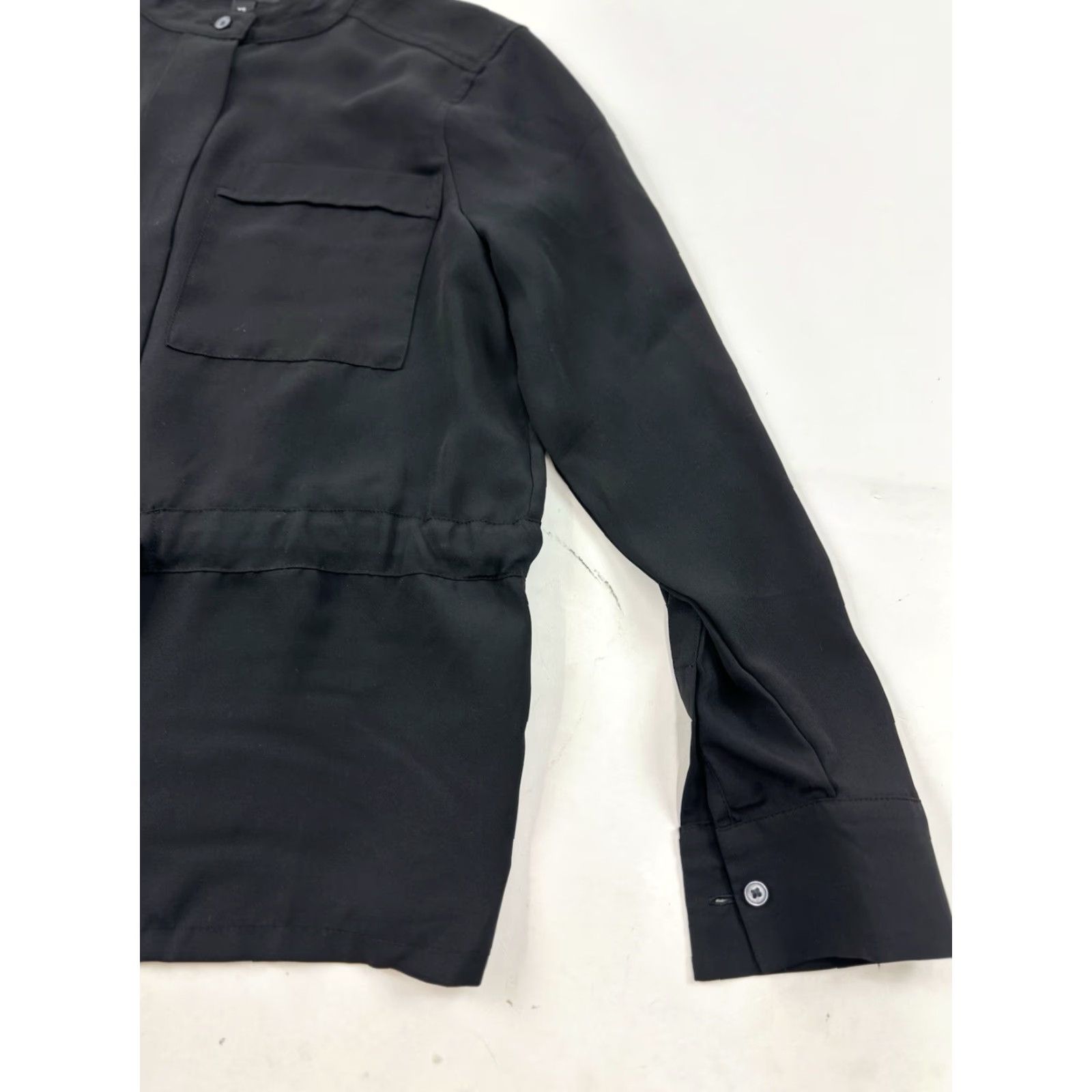 Banana Republic Banana Republic Blouse Womens XS Black Top Shirt Waist Tie Size XS / US 0-2 / IT 36-38 - 3 Thumbnail
