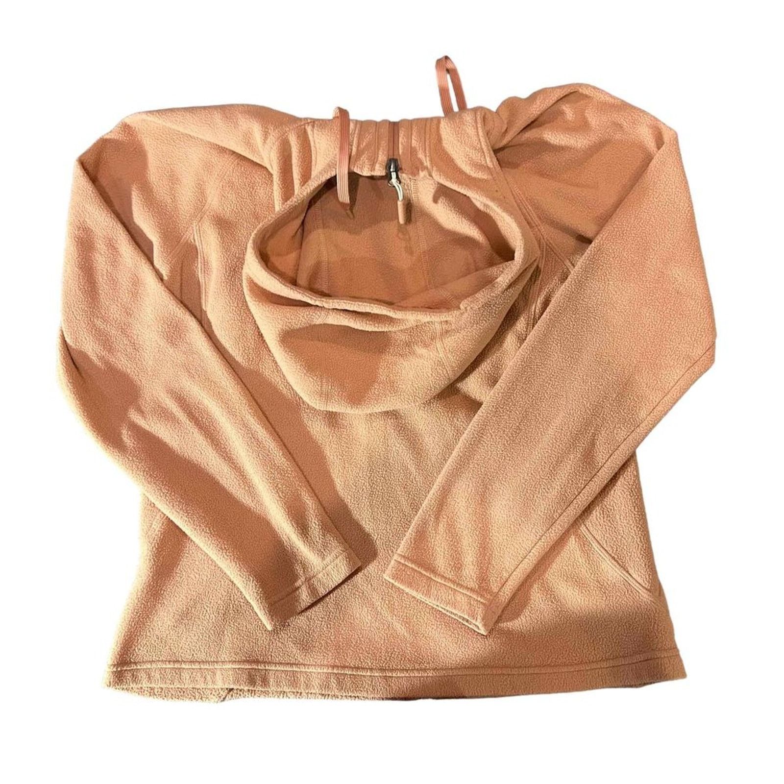 The North Face The North Face Womens Full Zip Fleece Hoodie Jacket Peach Size M / US 6-8 / IT 42-44 - 6 Thumbnail