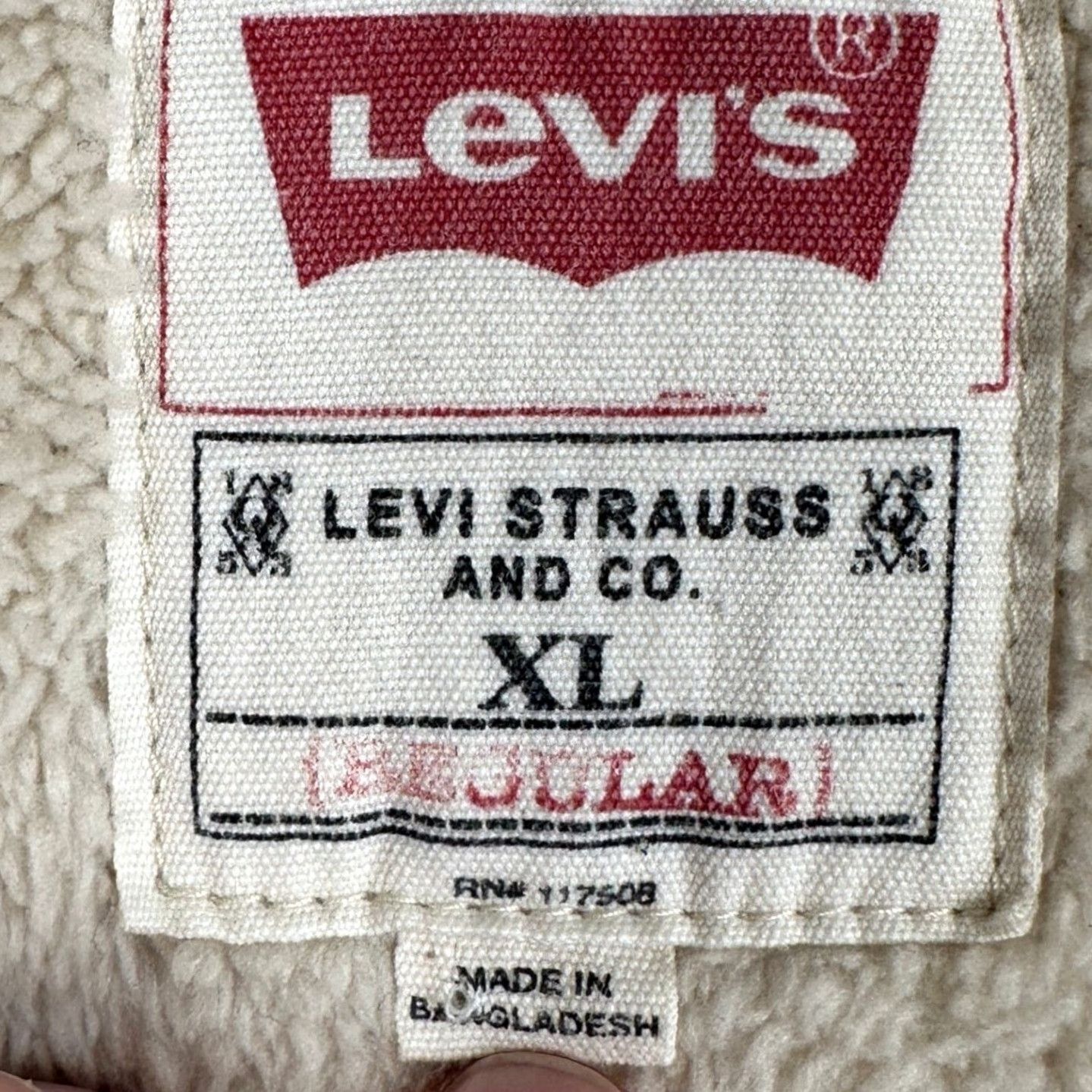 Levi's Levi's Jacket Men XL Beige Tan Ripstop Fleece Lined Button Up With Pockets Utility Military Jacket Ro k Tan Beige Mens XL Size US XL / EU 56 / 4 - 5 Thumbnail
