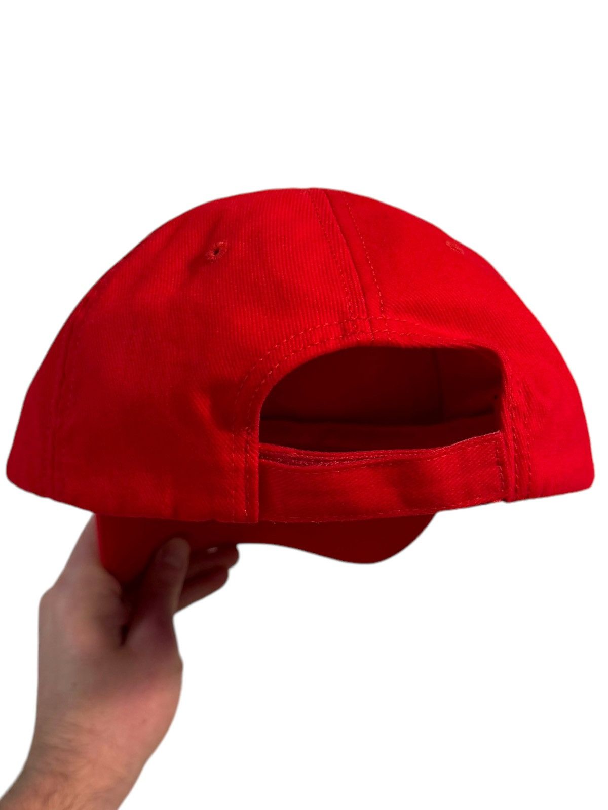 Balenciaga Gothic Tattoo Logo Hat (Red L) Size ONE SIZE - 4 Thumbnail