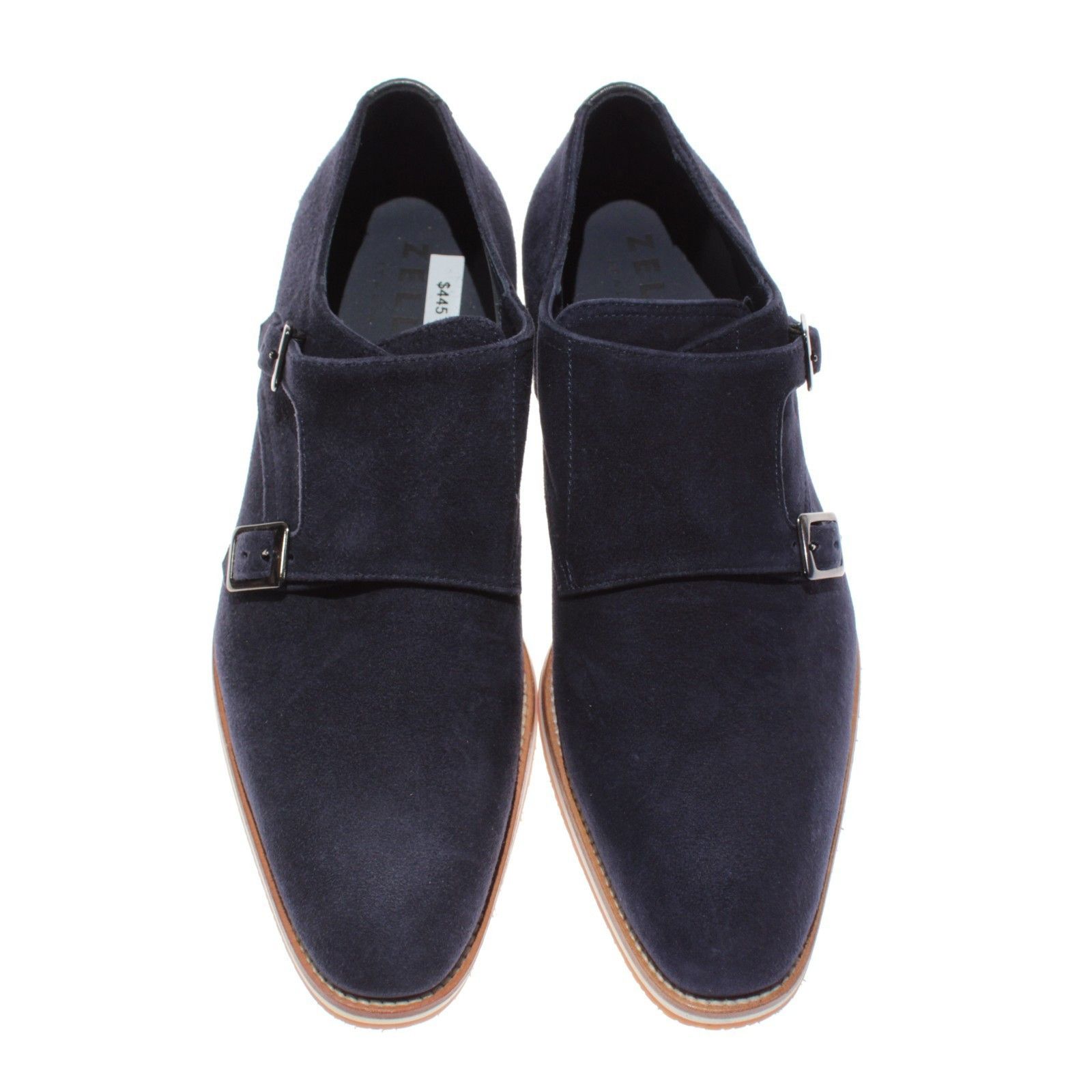 Zelli Zelli NWB Legerra Double Monk Strap Suede Dress Shoes Size 9 Size US 9 / EU 42 - 2 Thumbnail