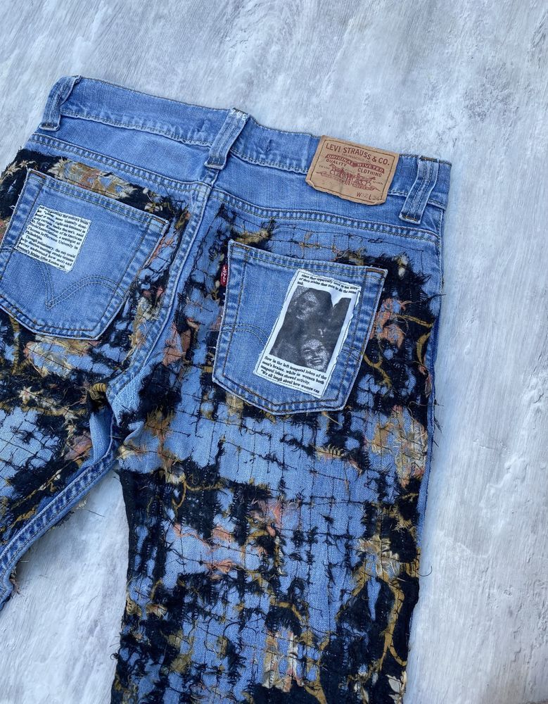 Levi's Levis Denim Embroidered Pants Size US 32 / EU 48 - 4 Thumbnail