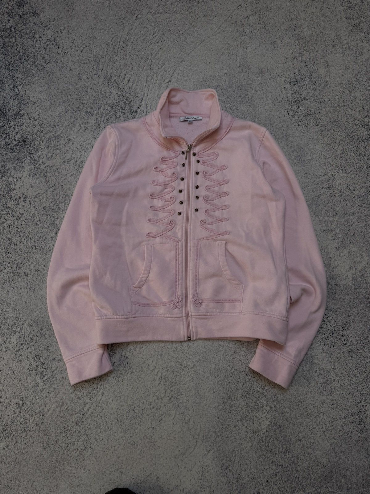 If Six Was Nine 00s Y2K Pink Hussar Zip Jkt Awant Garde opium Japanese LGB Size L / US 10 / IT 46 - 1 Thumbnail