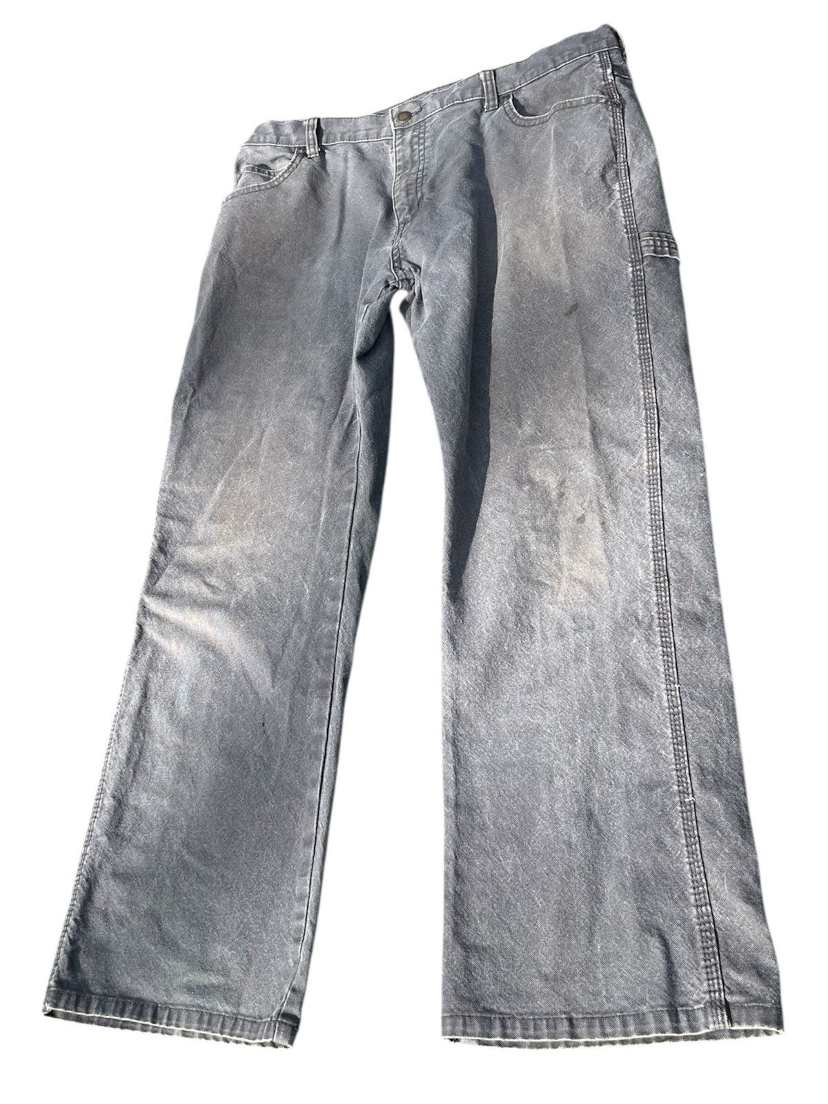 Dickies Vintage Y2K Dickies Grey Carpenter Pants Wide Leg Workwear Size US 34 / EU 50 - 2 Thumbnail