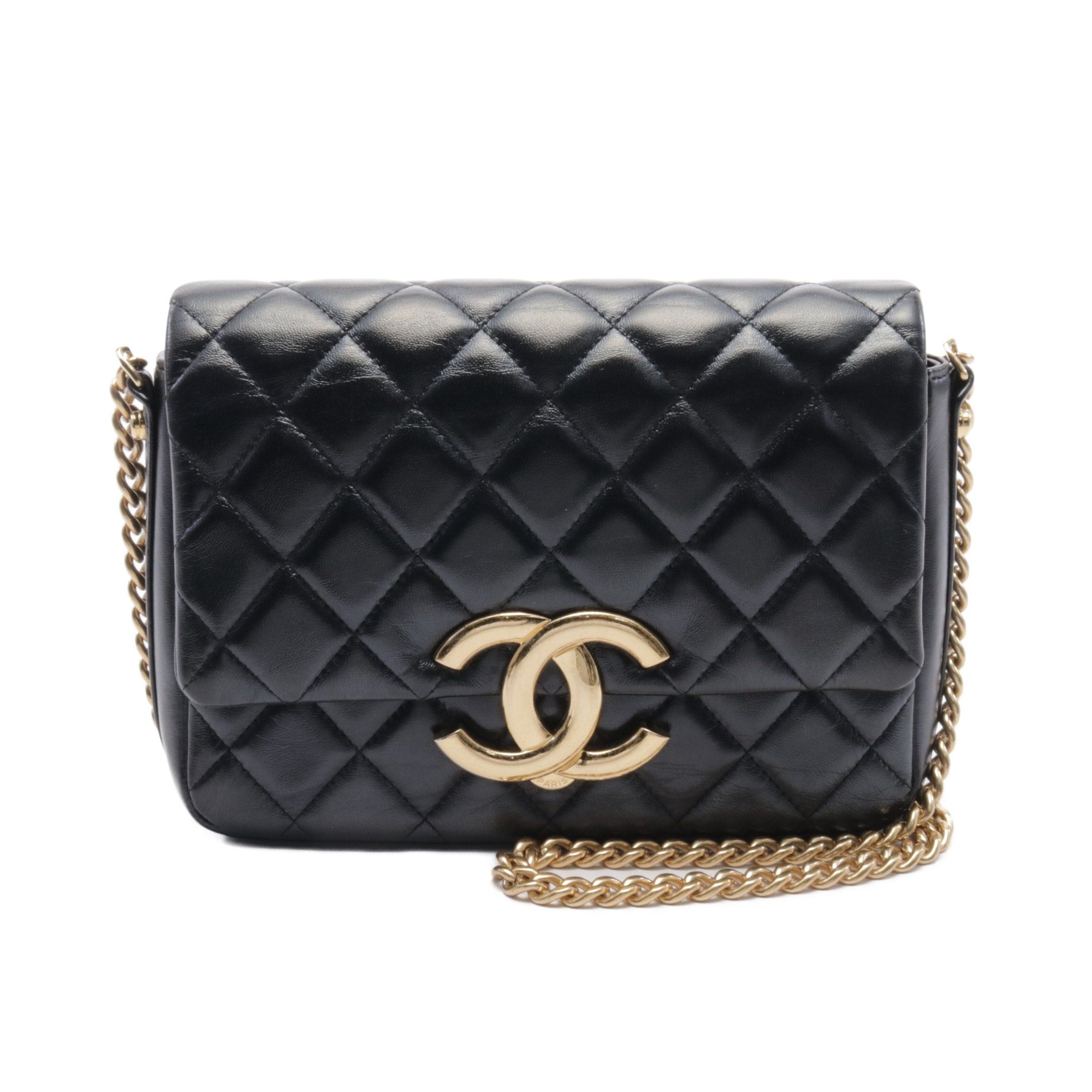 Chanel Chanel Matelasse Chain Shoulder Bag Leather Black Gold Hardware Size ONE SIZE - 1 Thumbnail