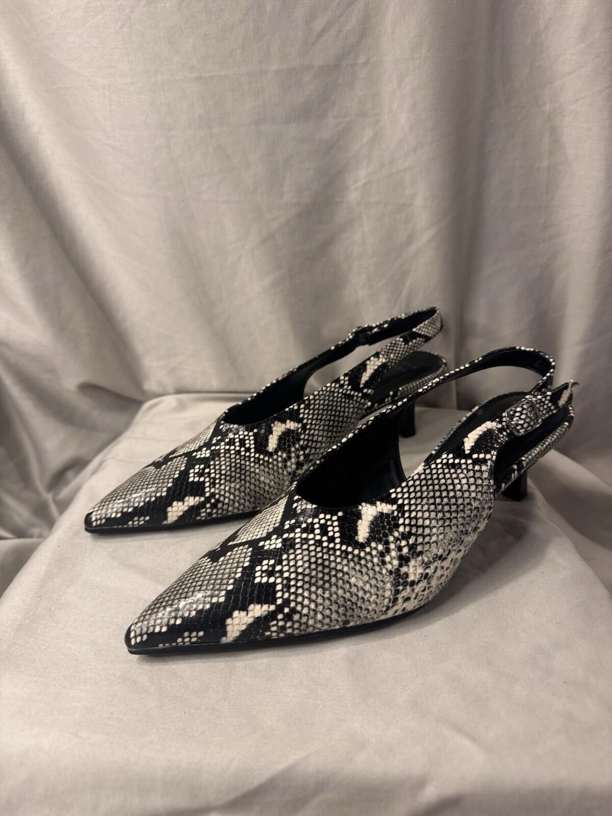 Other A New Day Samantha Slingback Heel Snake Print Sz 7.5 [A24] Size US 7.5 / IT 37.5 - 1 Thumbnail