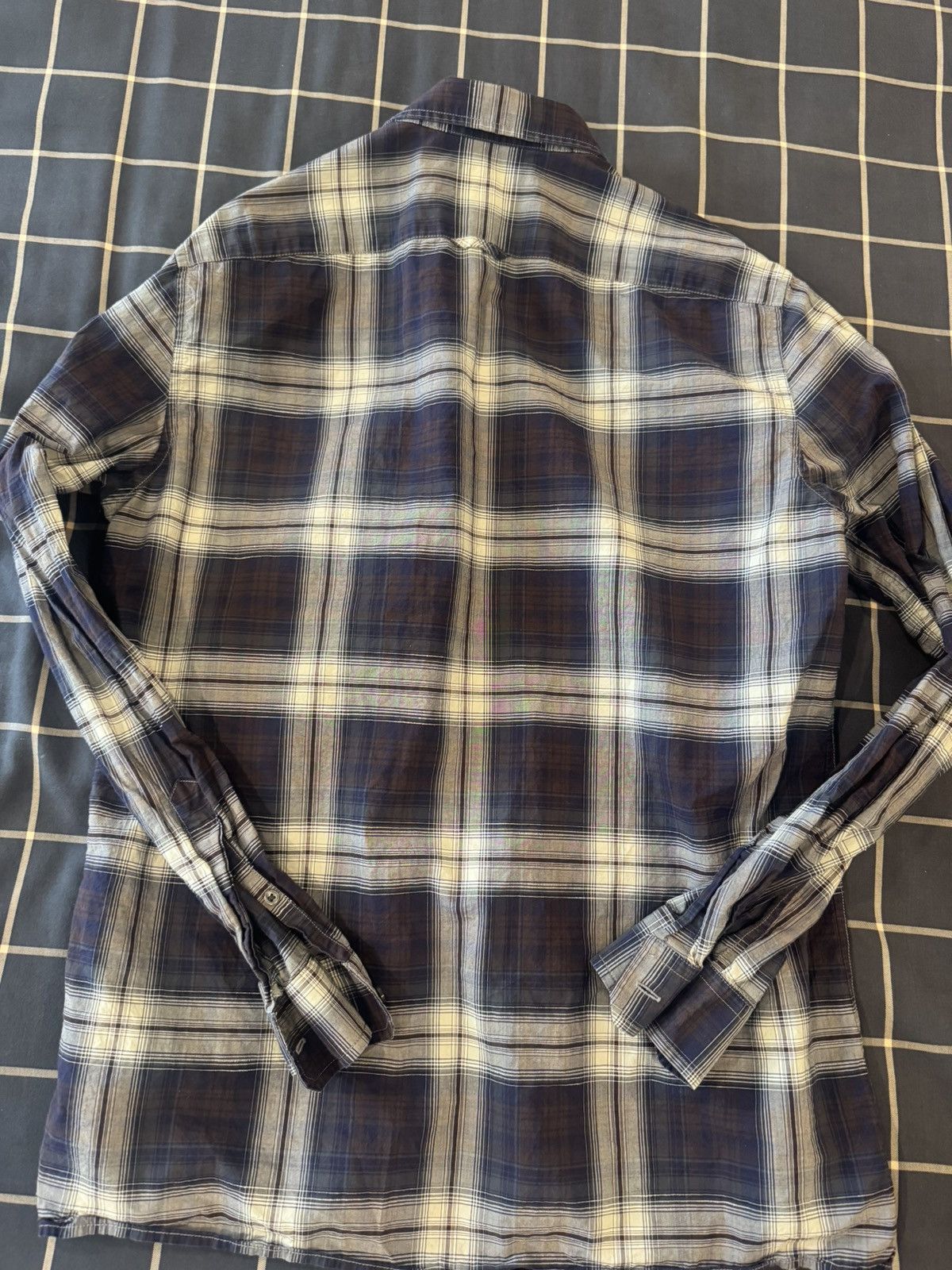 Vince Vintage Y2K Men's Classic Fit Plaid Flannel Shirt Medium Size US M / EU 48-50 / 2 - 3 Thumbnail