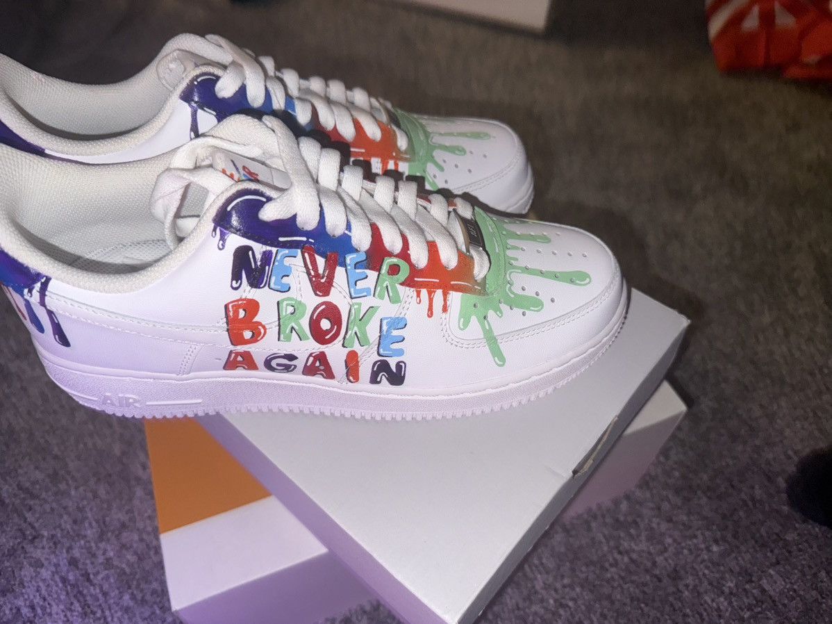 Nike Custom hand painted Air Force 1s Size US 9 / EU 42 - 3 Thumbnail