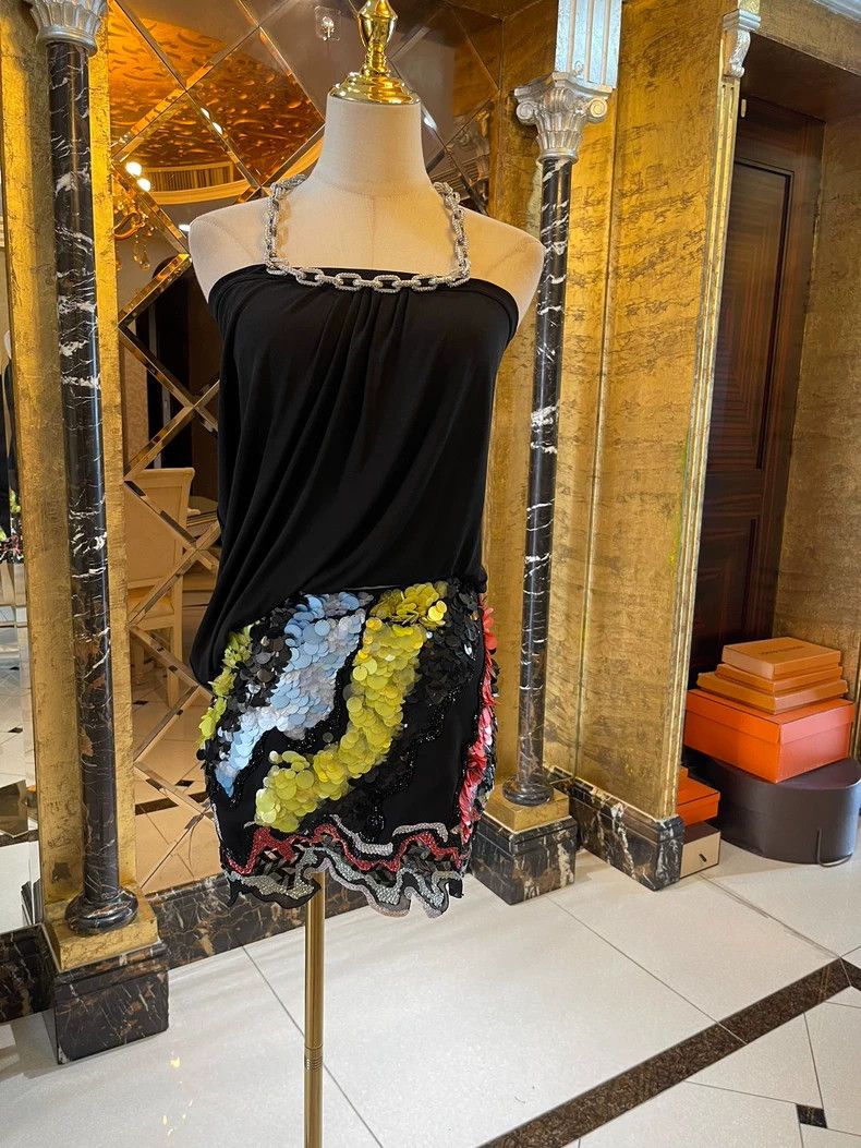 Versace Versace Rework full diamond sequin rhinestone skirt Size M / US 6-8 / IT 42-44 - 3 Thumbnail