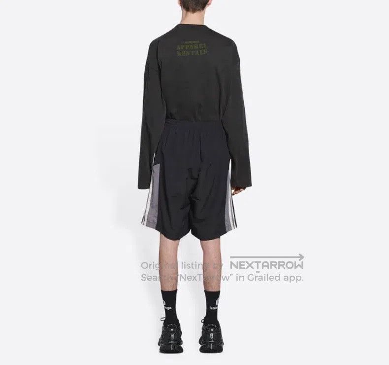 Balenciaga Balenciaga size M Black Side Striped Double Hook Shorts/M Size US 27 - 5 Thumbnail