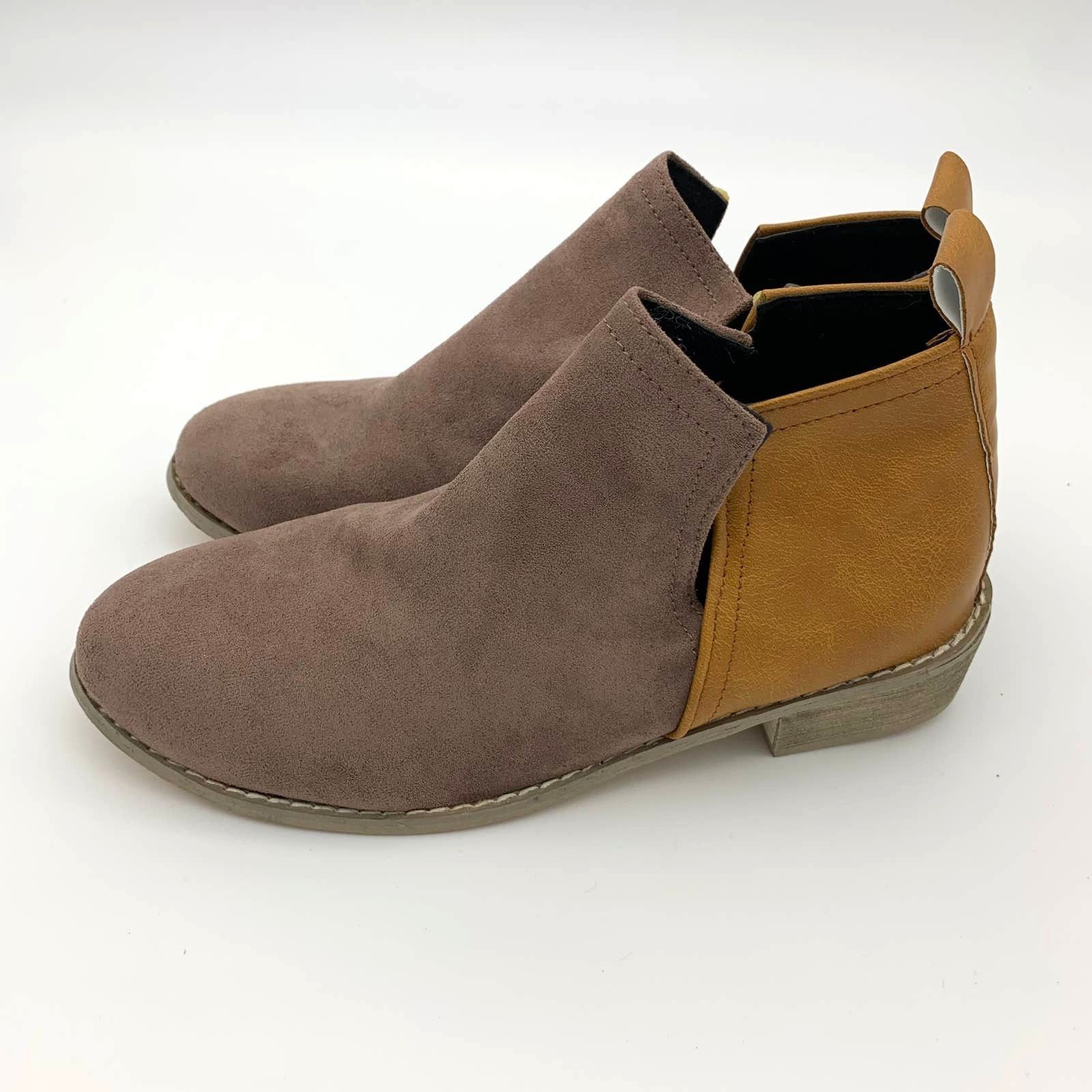 Other Ankle Boots Womens Size 8.5 Khaki & Brown Matte-Contrast Size US 8.5 / IT 38.5 - 1 Thumbnail