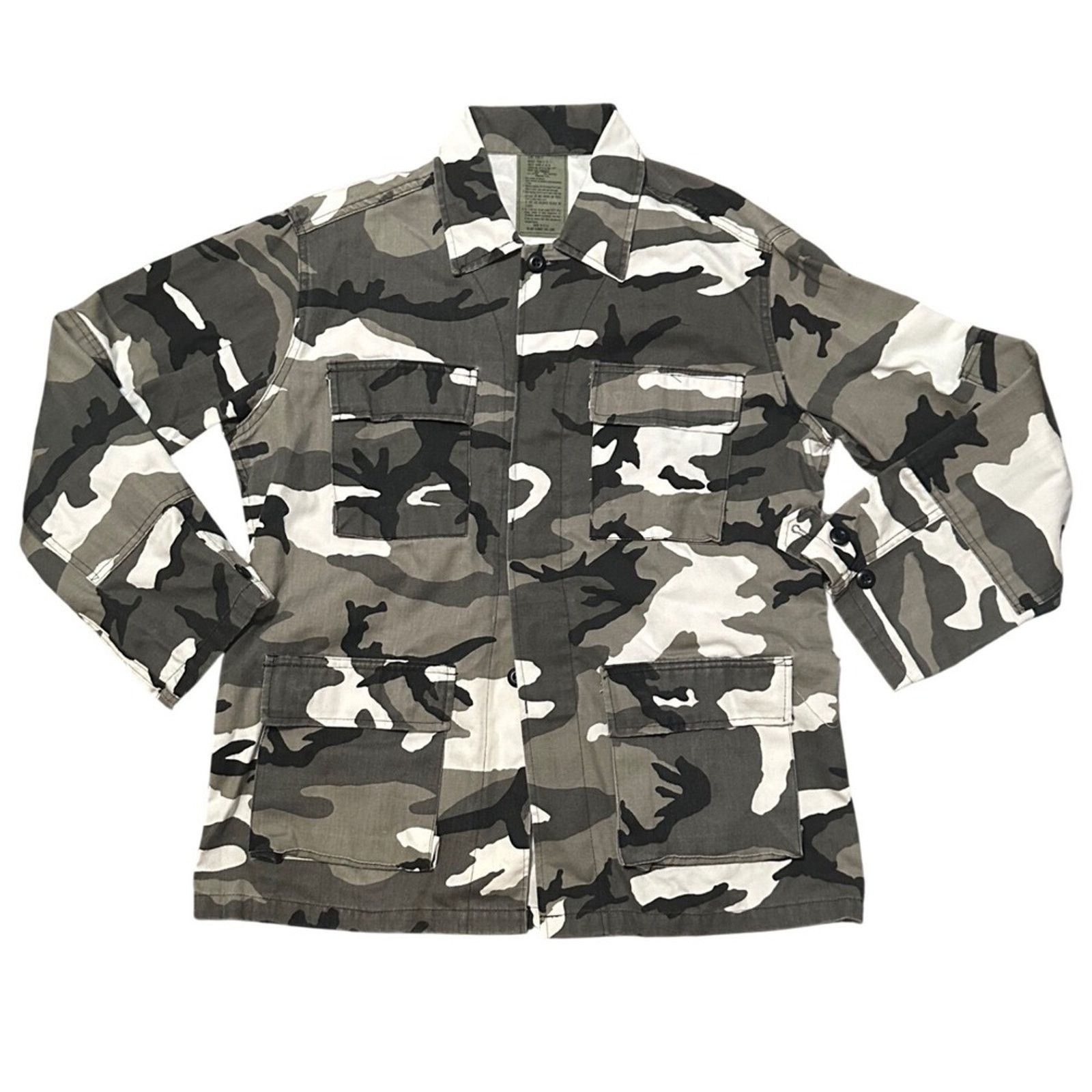 Vintage Vintage Camouflage Combat Coat Mens Large Military USA Size US L / EU 52-54 / 3 - 1 Thumbnail