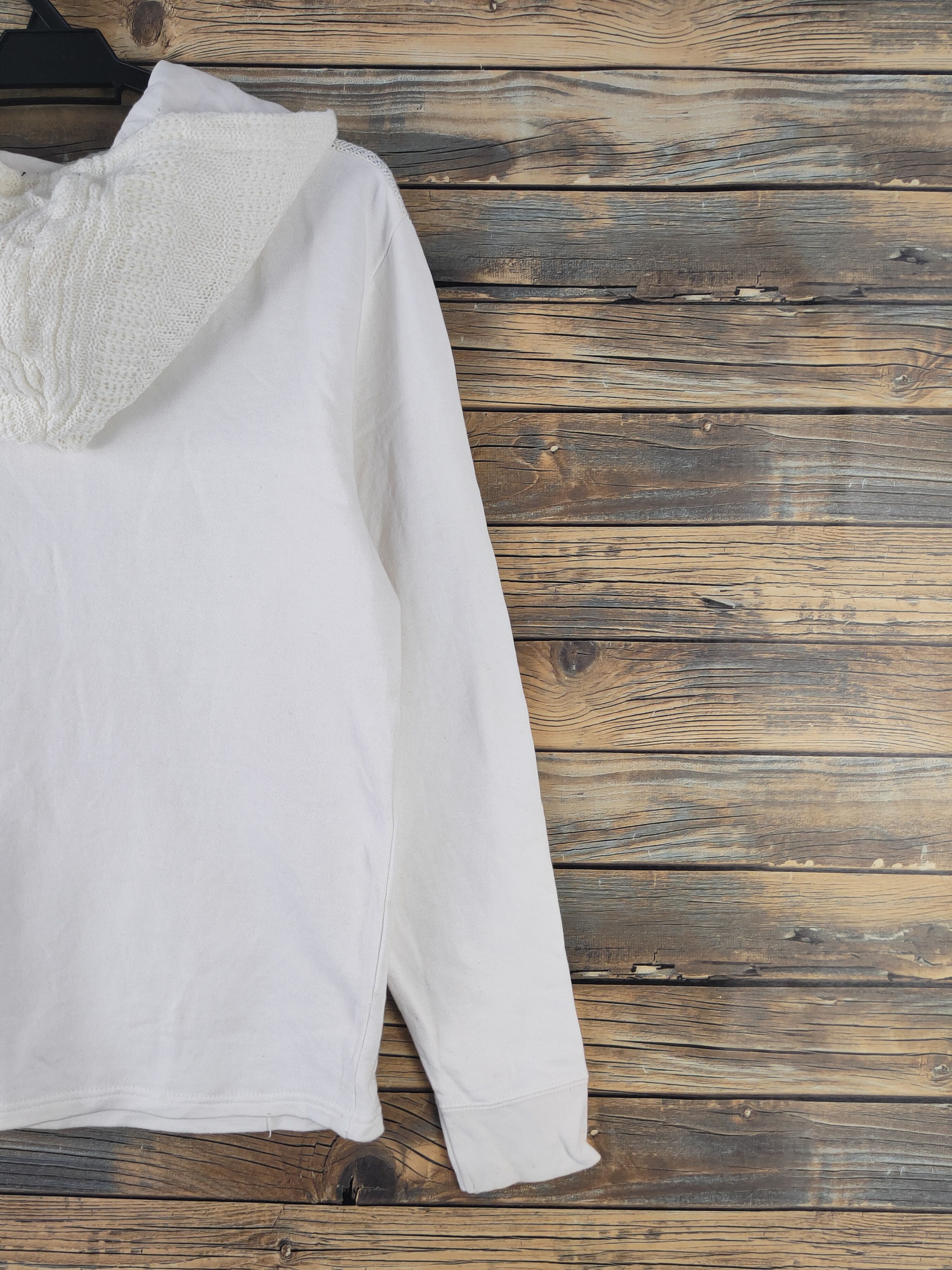 Japanese Brand DL Avail Avant Garde White Hoodie Sweatshirts #2023 Size M / US 6-8 / IT 42-44 - 10 Thumbnail