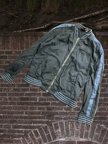Diesel × Vintage DIESEL VINTAGE FADED ZIP BOMBER JACKET AVANT GARDE Y2K Size US L / EU 52-54 / 3 - 1 Thumbnail
