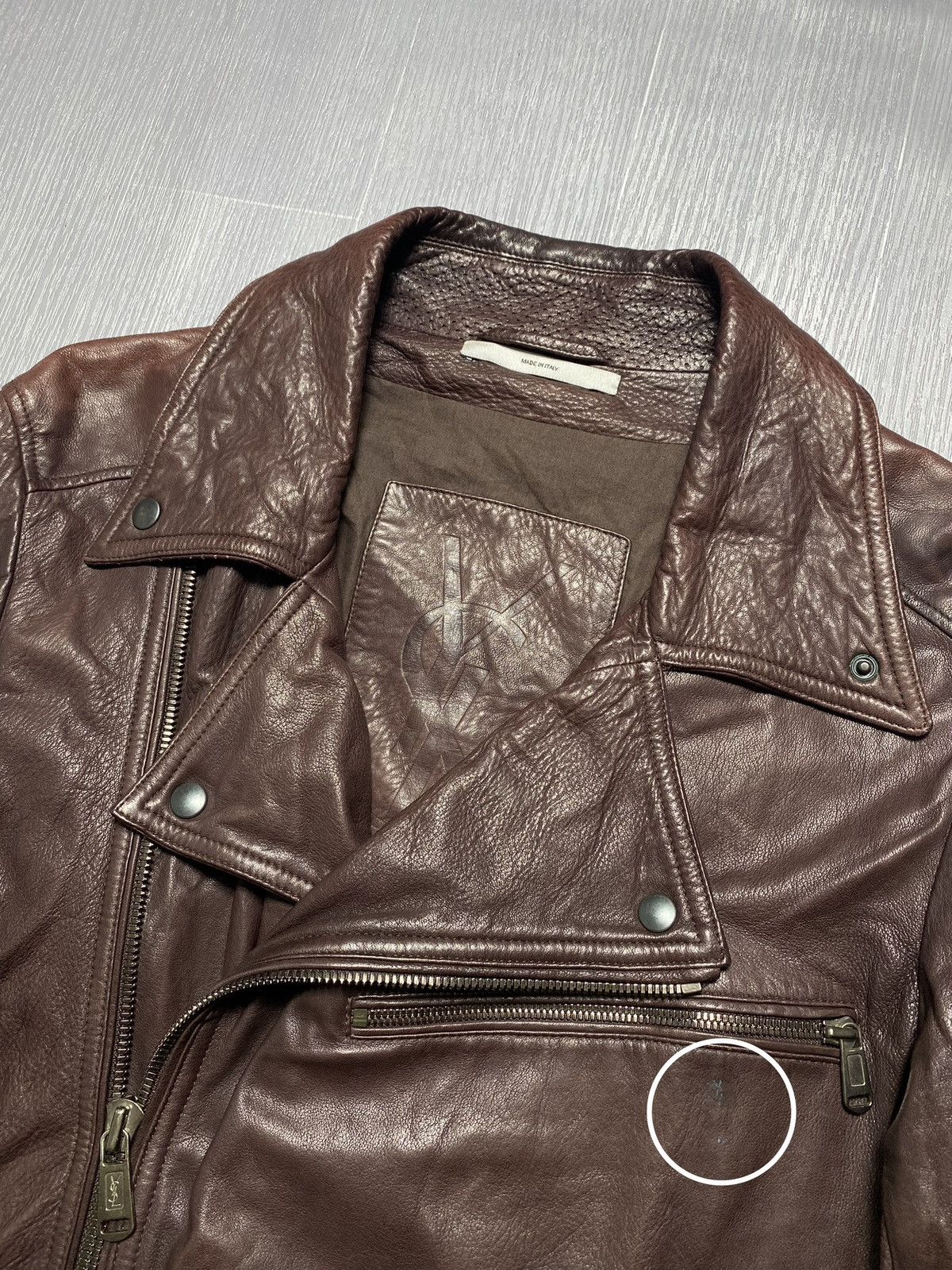 YSL - Tom Ford Leather Biker Jacket