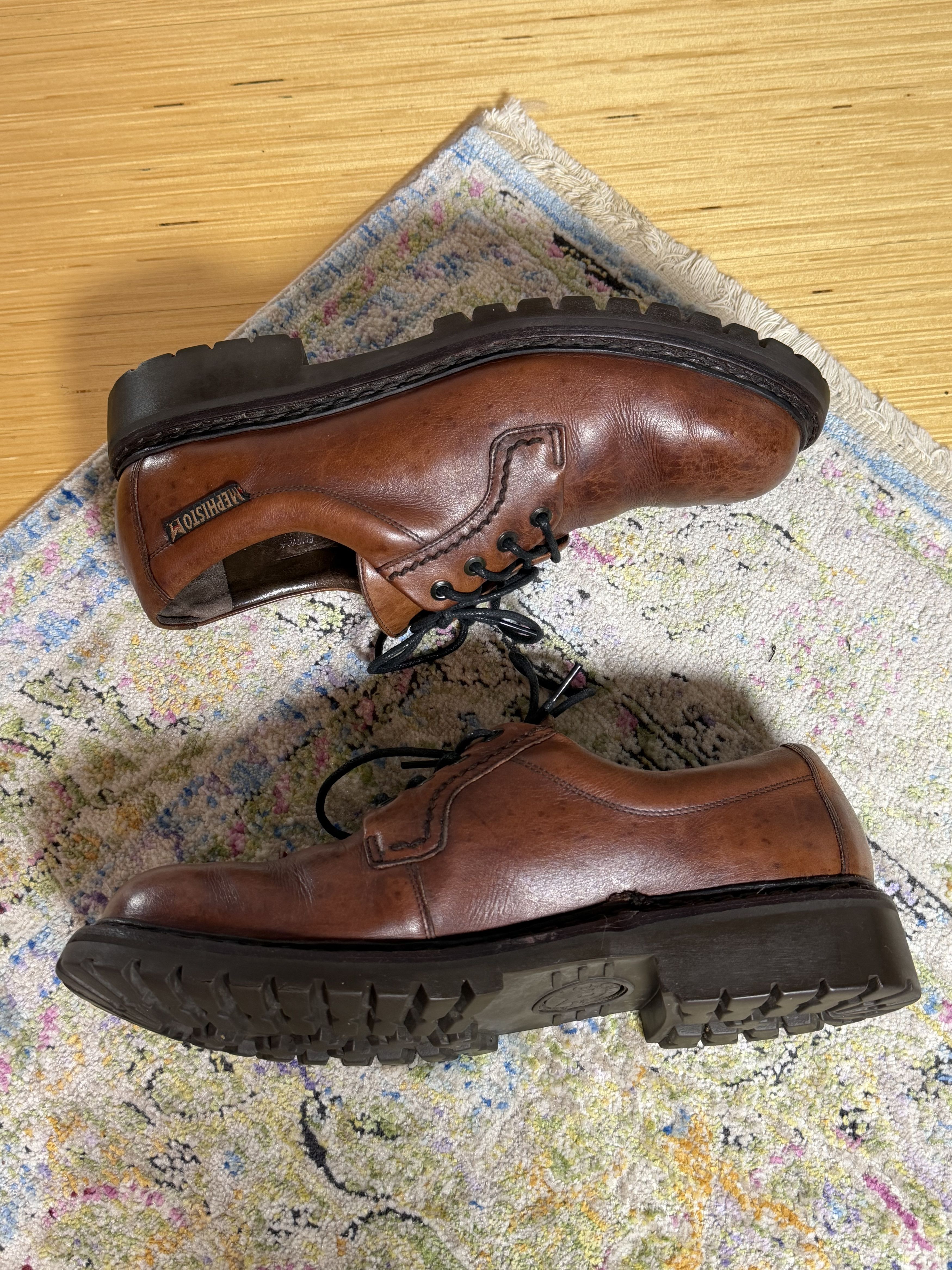 Mephisto MEPHISTO EDDY Men's Shoes Dark Brown Leather Smooth Size US 11 / EU 44 - 12 Thumbnail