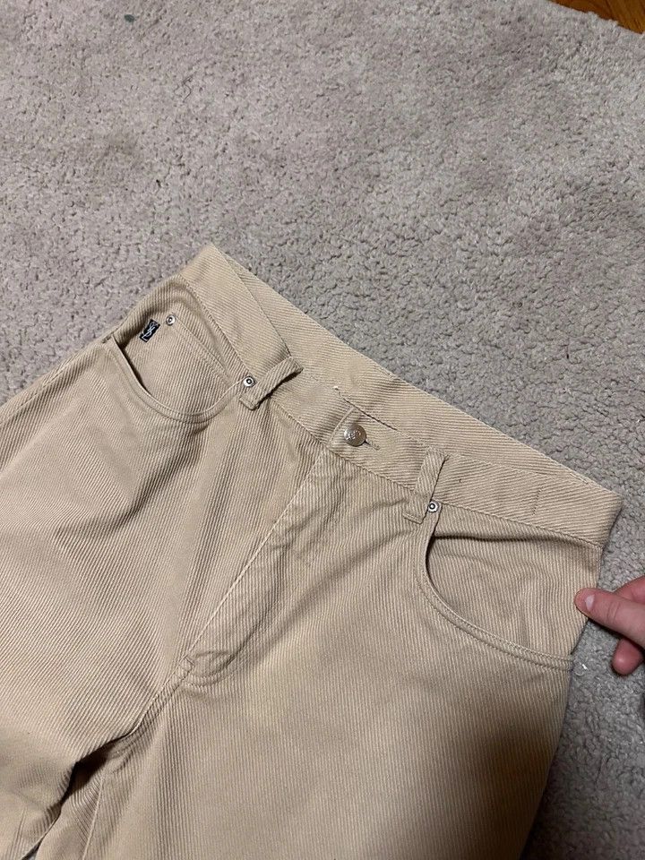Yves Saint Laurent 90s Yves Saint Laurent YSL Logo Beige Pants Jeans Vntg 32/32 Size US 32 / EU 48 - 10 Thumbnail