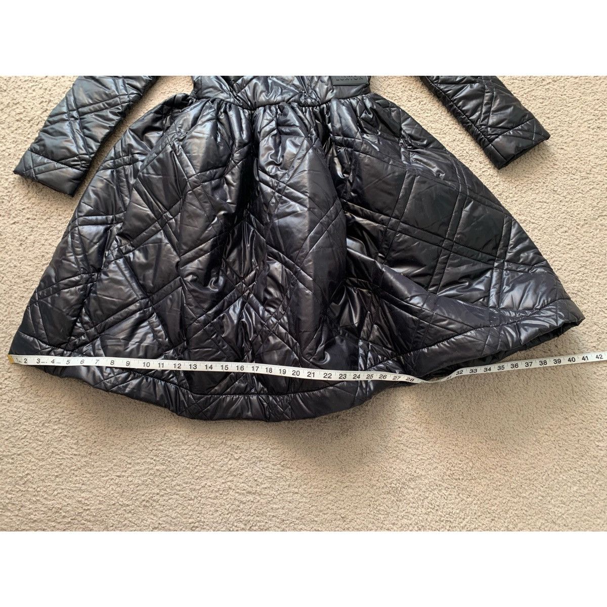 Other LUXTON BLACK QUILTED PUFFER MID DRESS Size M / US 6-8 / IT 42-44 - 22 Thumbnail