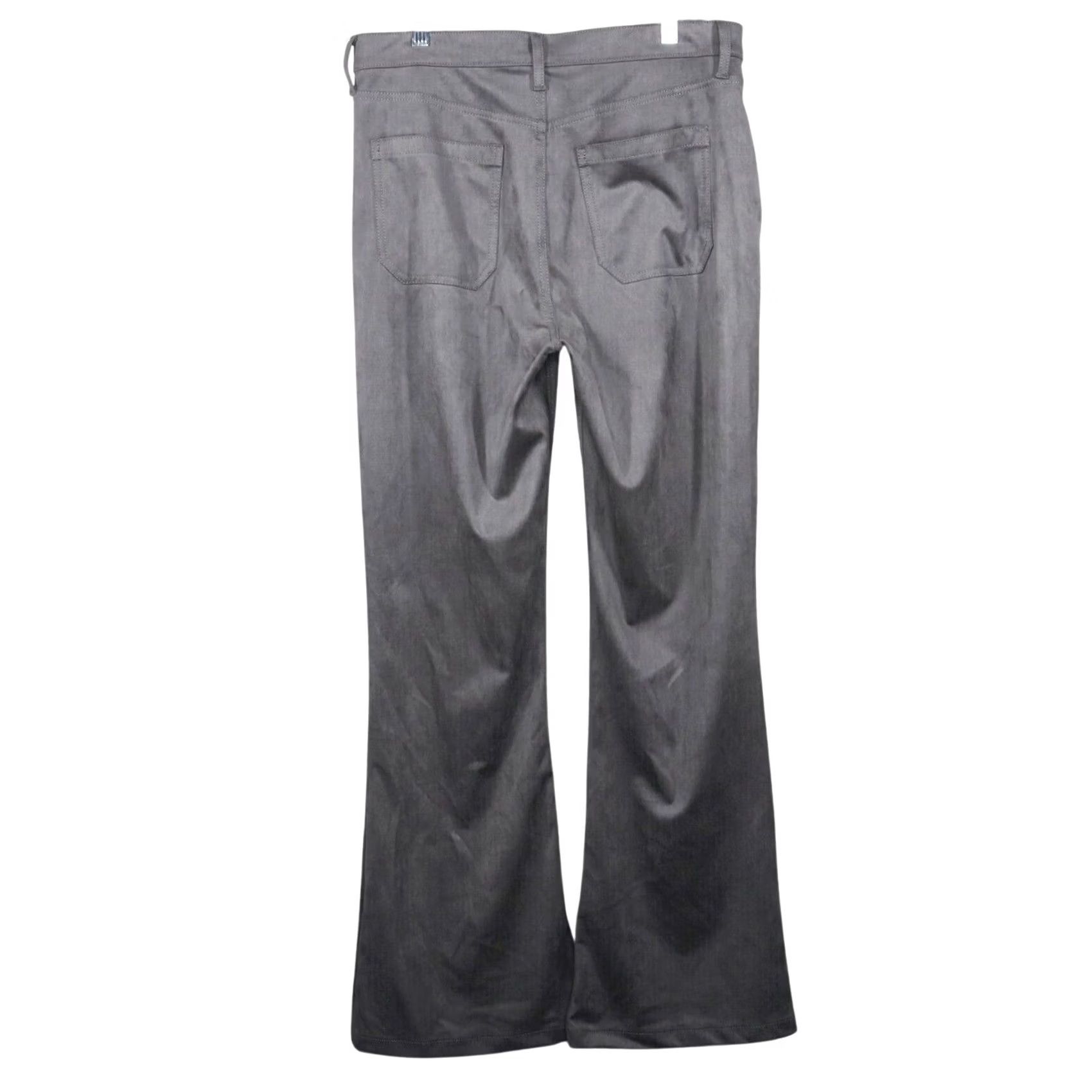 Gap Gap Jeans Womens Size 12 Gray Vegan Suede 70s Flare High Rise 31.5" Inseam NWT Size 34" / US 12 / IT 48 - 5 Thumbnail