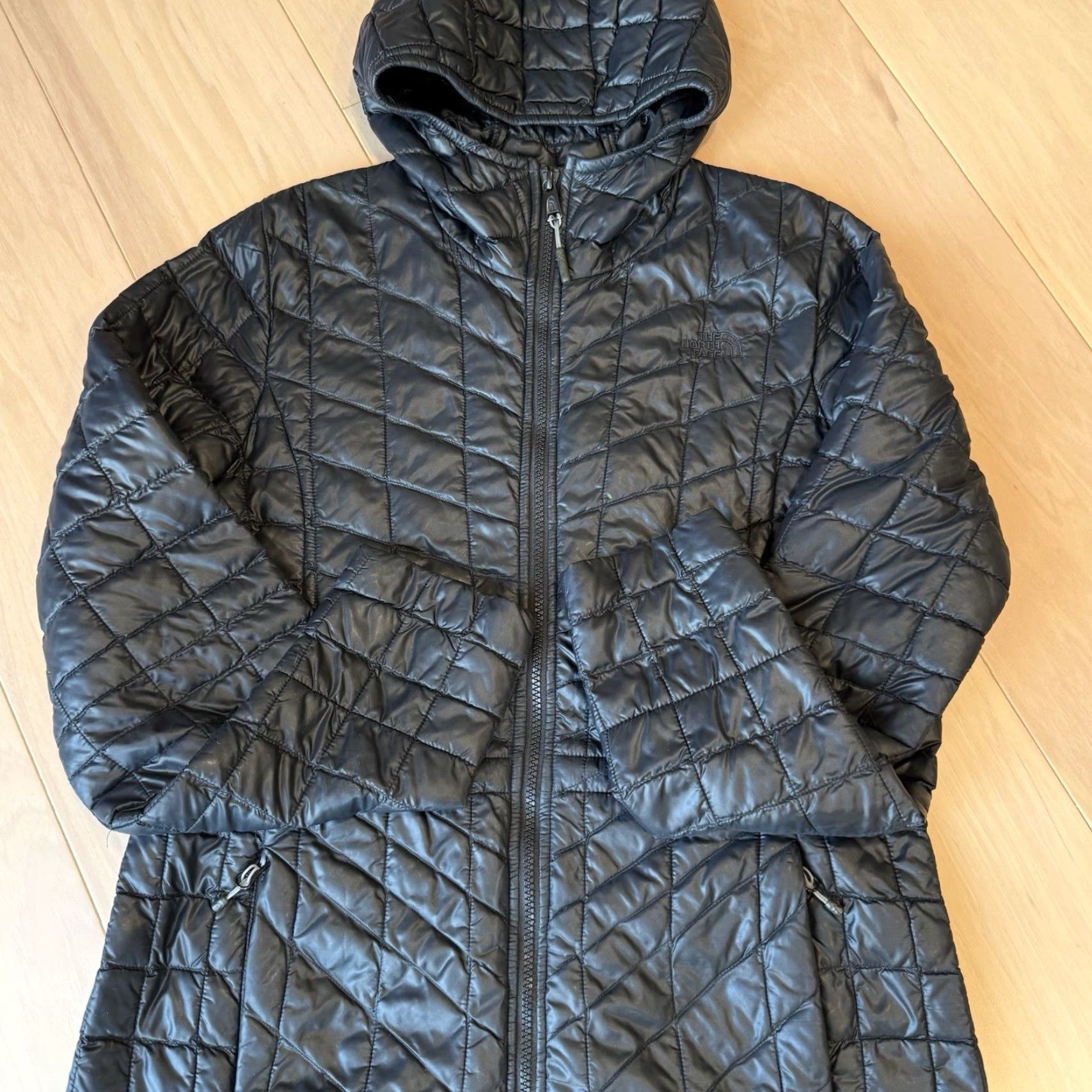 The North Face VNTG The North Face Thermoball Parka Jacket Women's Medium Black Full Zip Insulated Outerwear Size M / US 6-8 / IT 42-44 - 5 Thumbnail