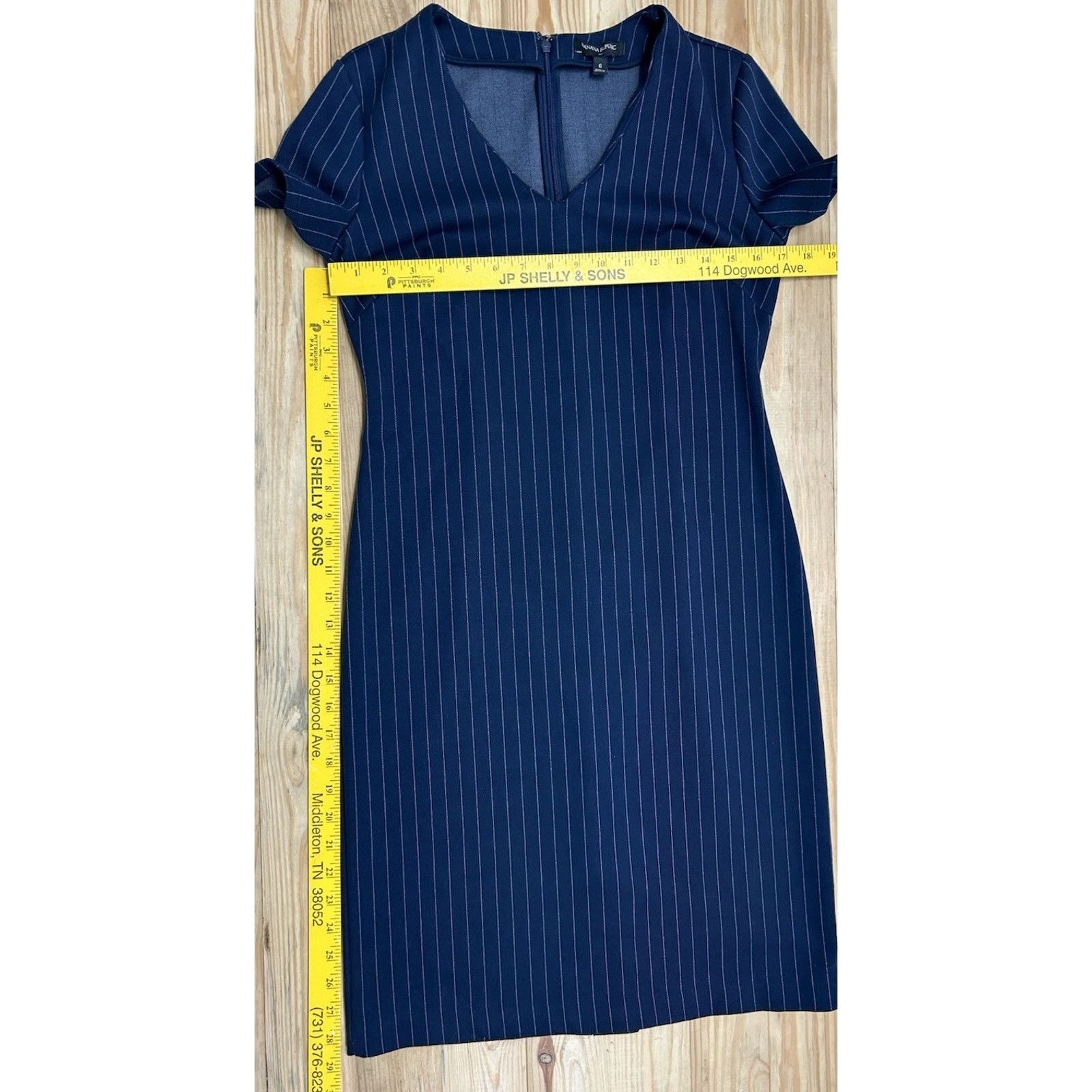 Banana Republic BANANA REPUBLIC CAP SLEEVE V-NECK SHEATH DRESS SIZE 6 Size M / US 6-8 / IT 42-44 - 7 Thumbnail