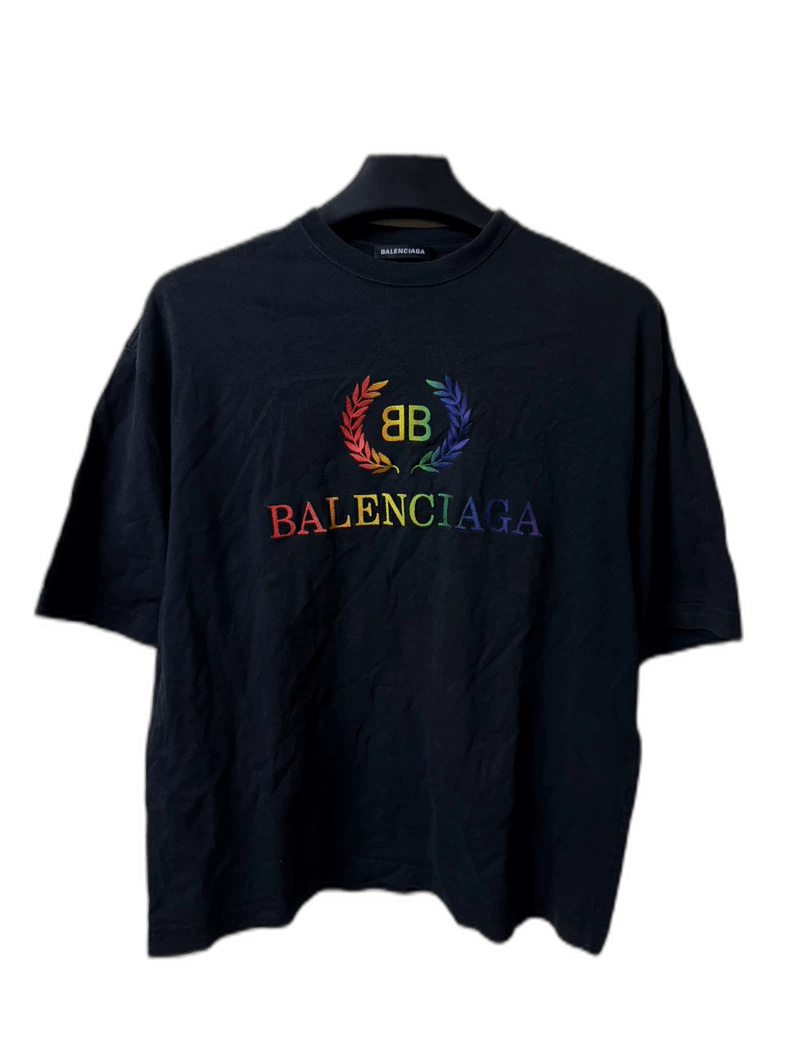 Balenciaga Balenciaga Colorful Logo Short Sleeve T-Shirt Size US XS / EU 42 / 0 - 1 Thumbnail