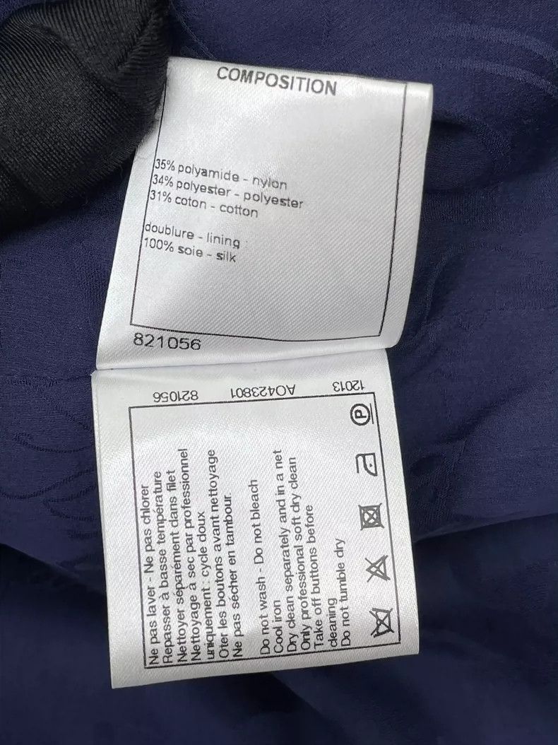 Chanel Chanel 16S blue tweed jacket Size M / US 6-8 / IT 42-44 - 8 Thumbnail