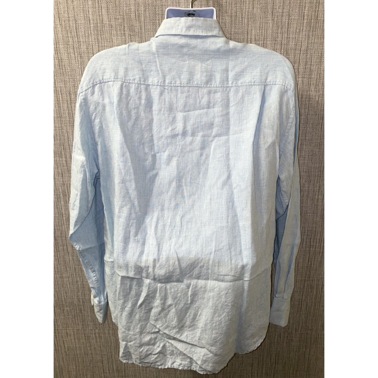 Tommy Bahama Tommy Bahama Shirt Mens Blue Linen Long Sleeve Button Front L Casual Solid Button-Up Collared Regular Neckline Vintage No Size US L / EU 52-54 / 3 - 5 Thumbnail