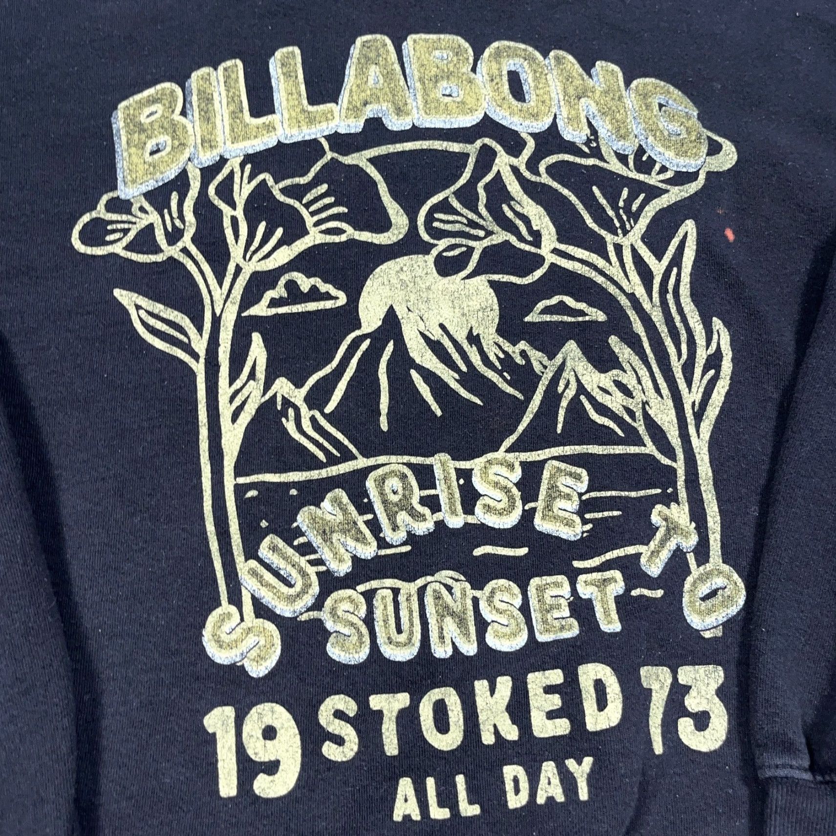 Billabong VINTAGE Billabong Sweatshirt Men Medium Black Crewneck Skate All Day Distressed VTG Y2K Size US M / EU 48-50 / 2 - 3 Thumbnail