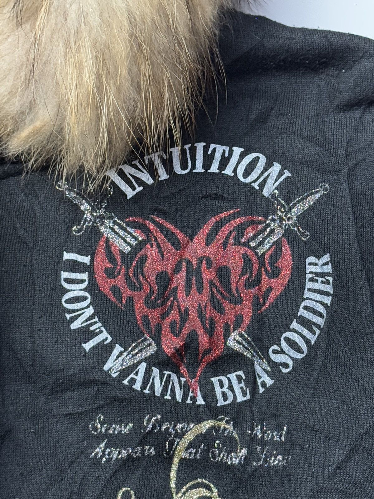 Tornado Mart Fur Hoodie Poem Defective Struct Japanese Brand Size US L / EU 52-54 / 3 - 6 Thumbnail