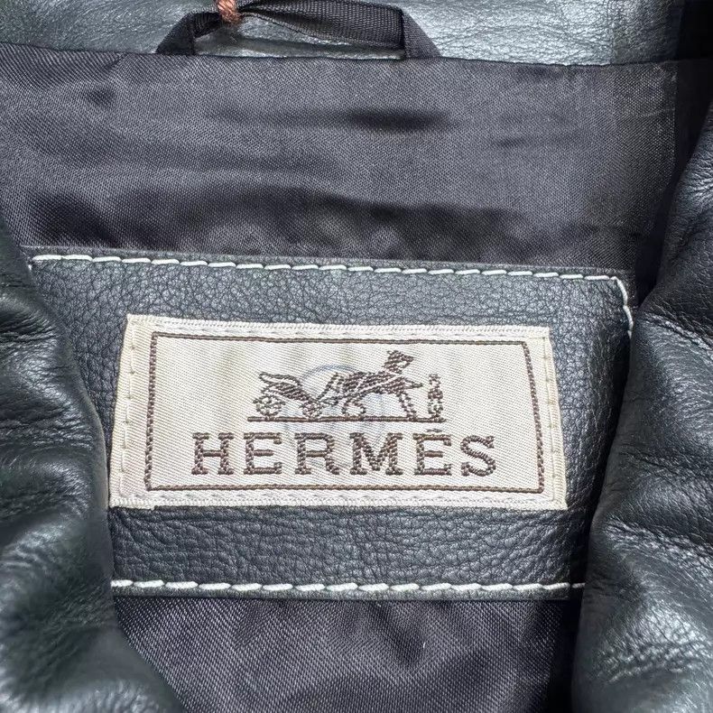 Hermes Hermes Leather Jacket Size US M / EU 48-50 / 2 - 3 Thumbnail