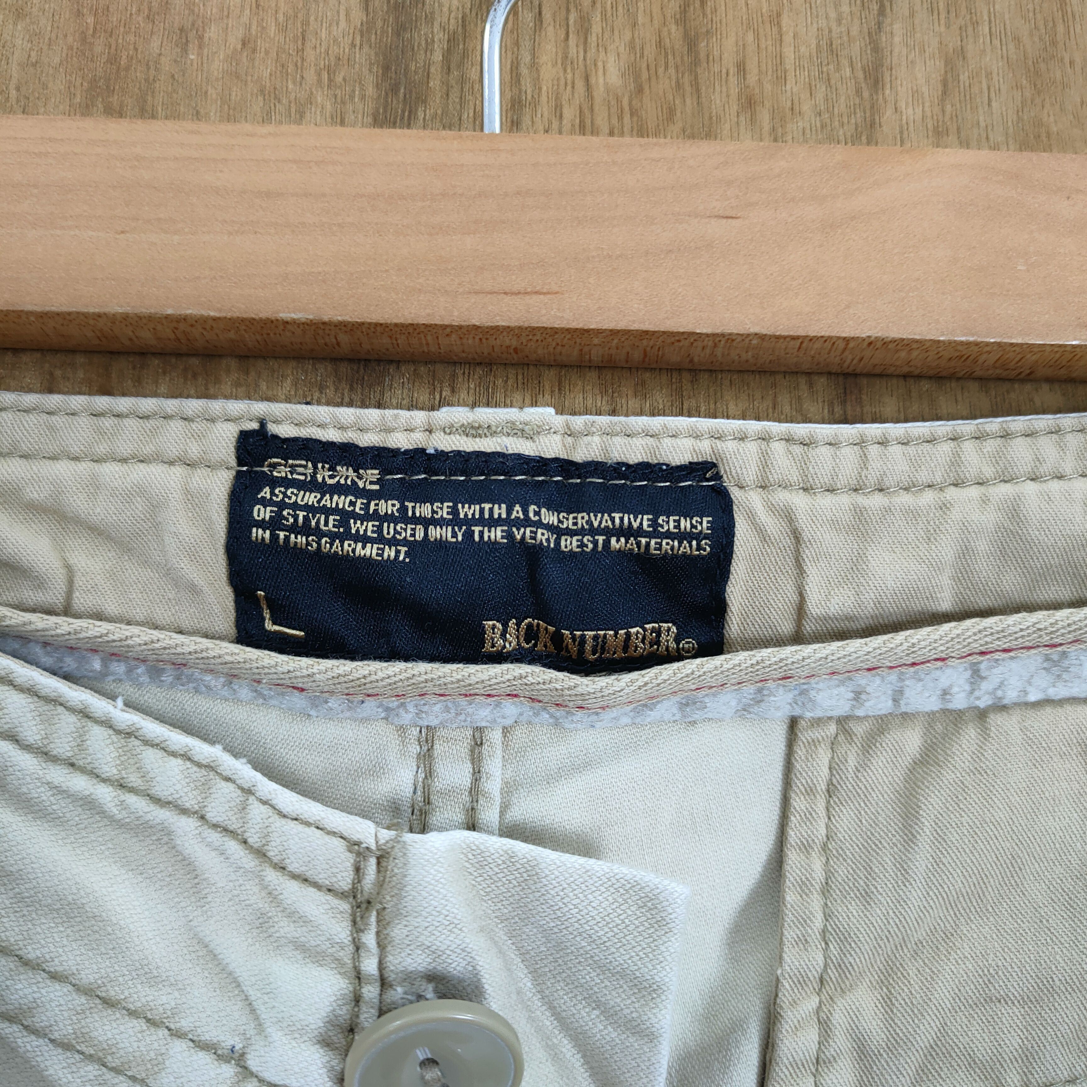 Japanese Brand × Numbers VINTAGE BACK NUMBER WHITE YELLOW BAGGY CARGO PANTS Size US 34 / EU 50 - 12 Thumbnail