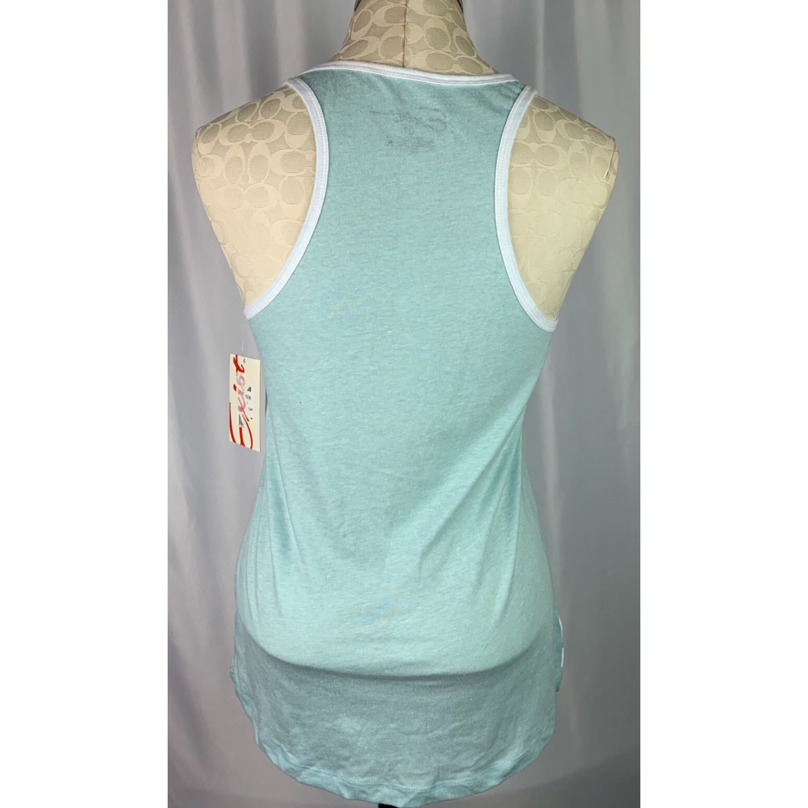 Vintage Exist Women's Tank Large Seablue Aqua Ocean City NJ Atlantic Coast New Size L / US 10 / IT 46 - 5 Thumbnail