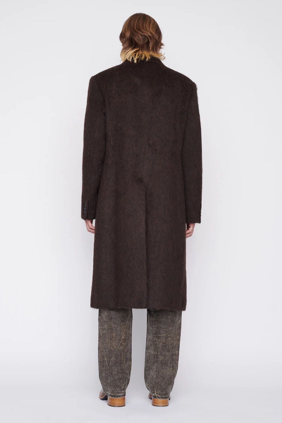 Alpaca Our Legacy Whale Coat Black Hairy Wool Our Legacy Whale