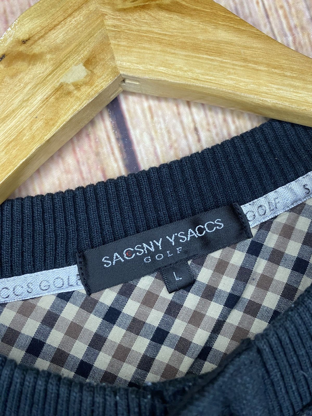 Japanese Brand Yohji Yamamoto Sacsny Y’Saccs Golf Sweatshirt Size US L / EU 52-54 / 3 - 7 Thumbnail