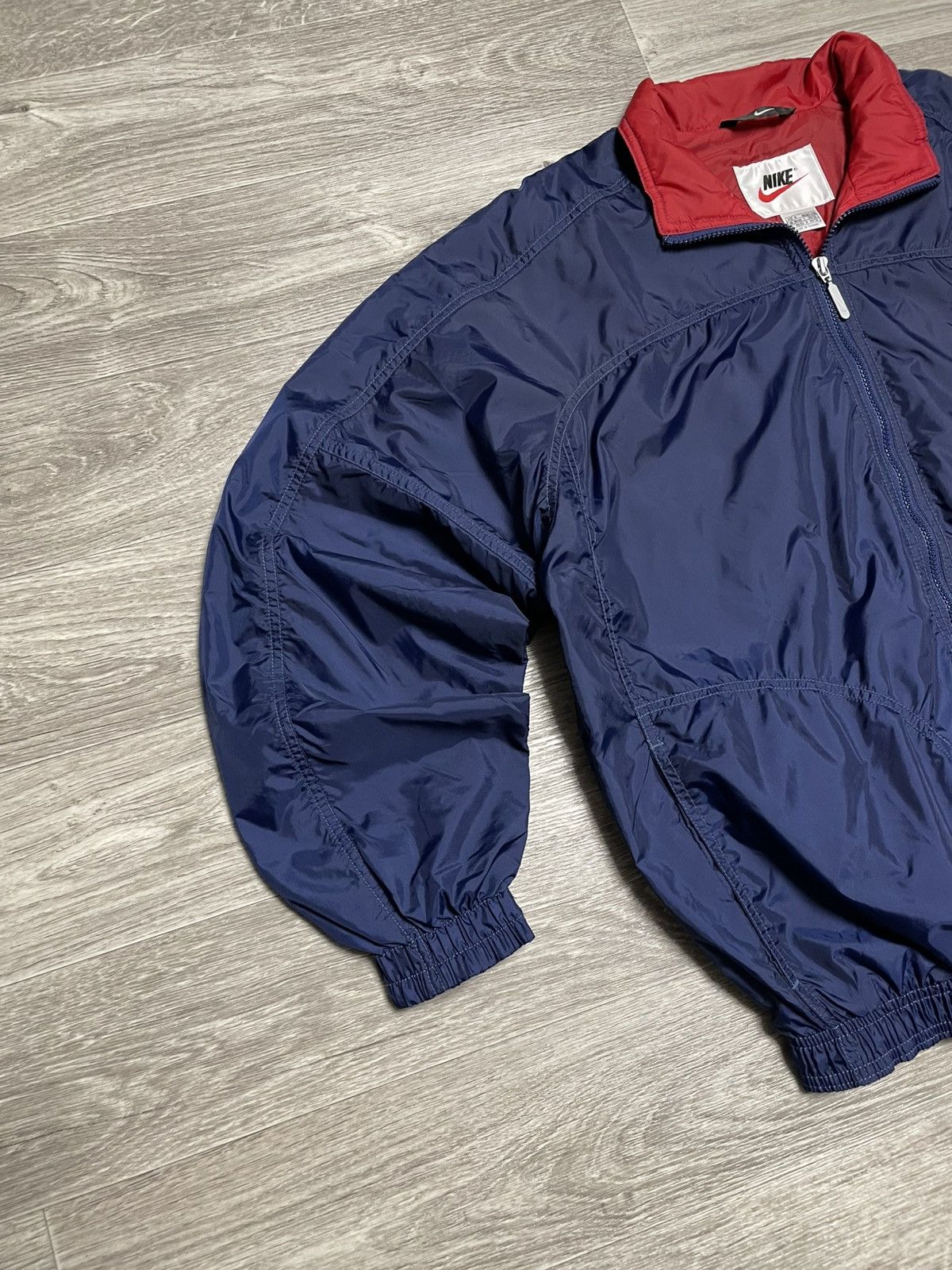 Nike Vintage 90s Nike Big Swoosh Logo Nylon Jacket Size US M / EU 48-50 / 2 - 5 Thumbnail