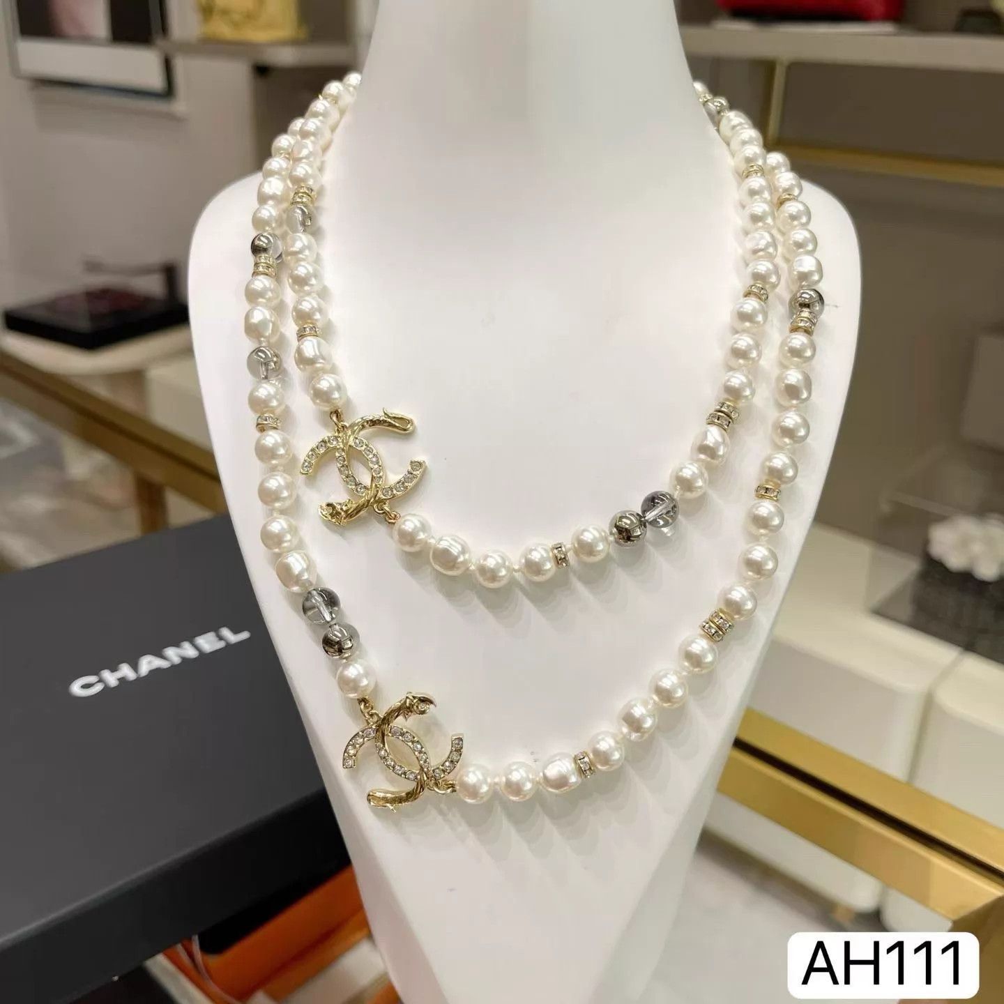 Chanel CHANEL 23c PearlGlass Sweater Chain 103cm LN w/Box Size ONE SIZE - 4 Thumbnail
