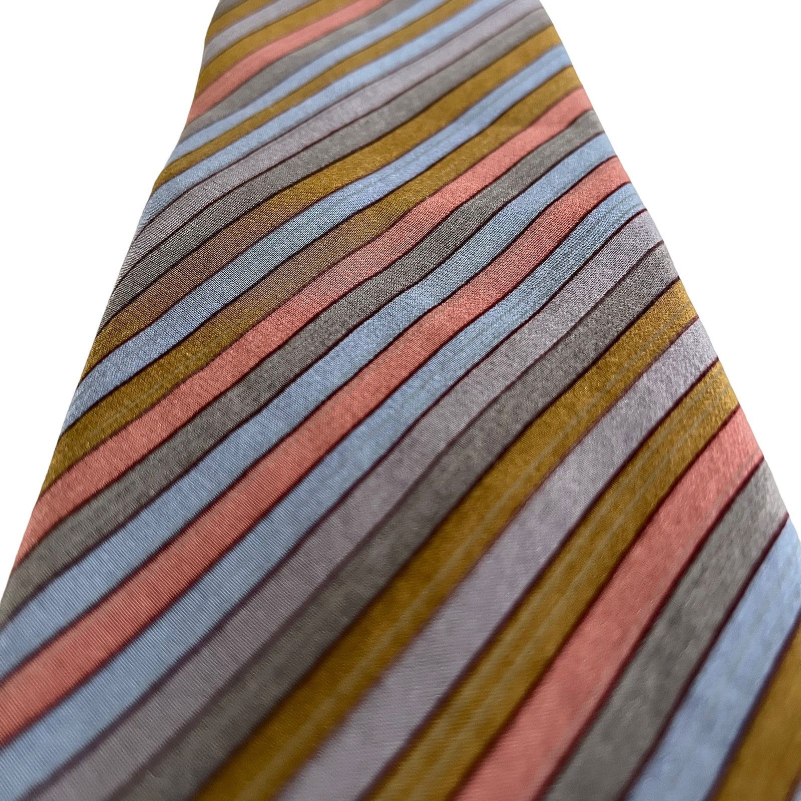 Vintage Jacques Fath Paris Vintage Striped Silk Tie Size ONE SIZE - 6 Thumbnail