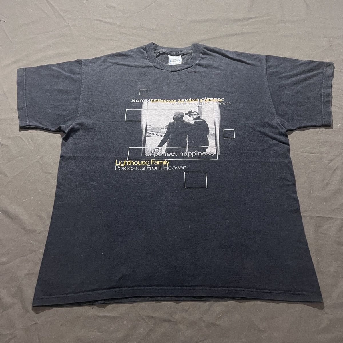 Band Tees Vintage 90s Lighthouse Family Pop duo Tee XL Faded Soul R&B Size US XL / EU 56 / 4 - 2 Thumbnail