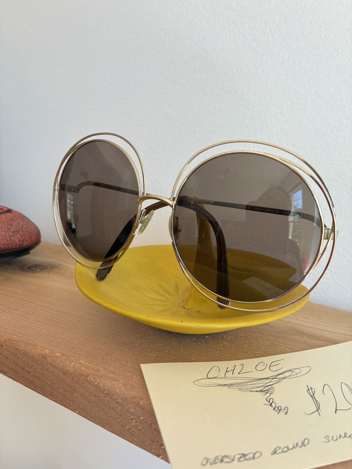 Chloe CHLOE Oversized Round ‘Carlina’ Sunglasses Size ONE SIZE - 14 Thumbnail
