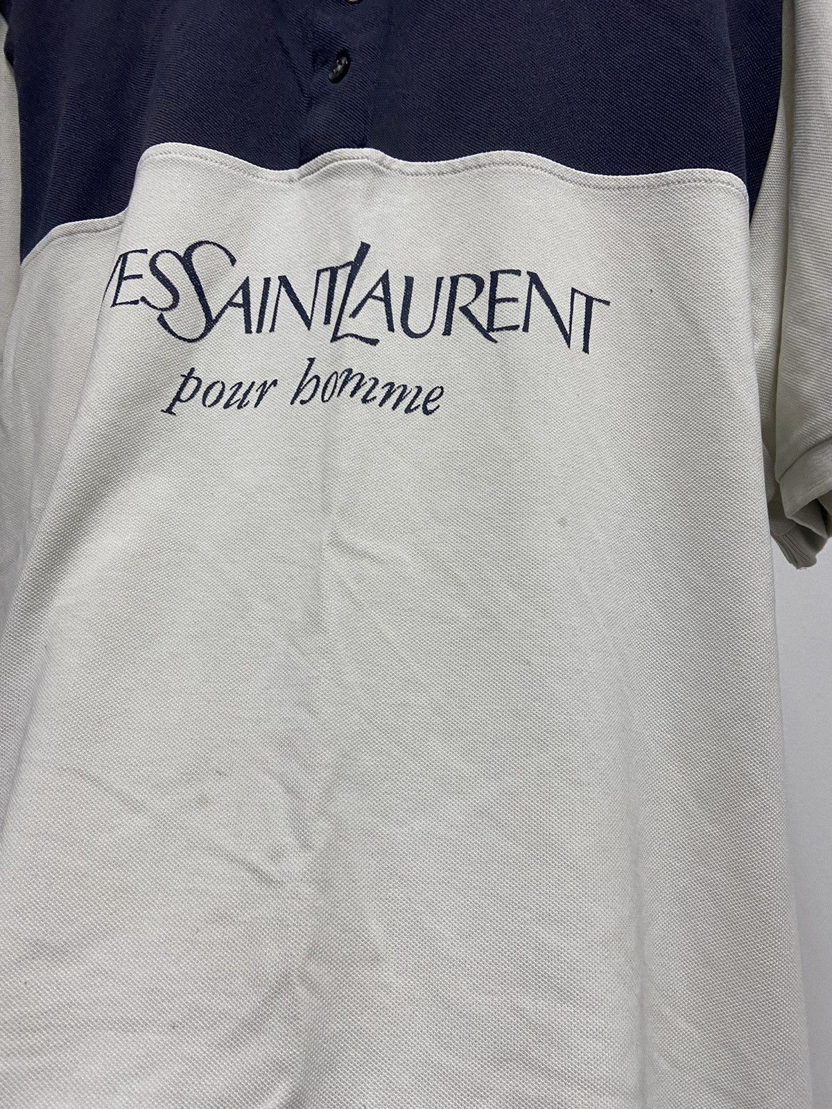 Vintage × Yves Saint Laurent Yves saint Laurent Vintage T-Shirt Polo big Logo Size US L / EU 52-54 / 3 - 10 Thumbnail